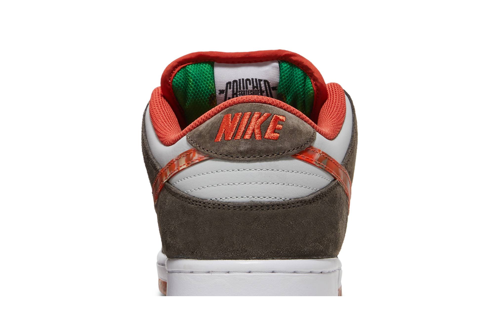 Crushed Skate Shop x Nike SB Dunk Low QS Olive Grey/Mantra Orange DH7782-001 Nicesnk