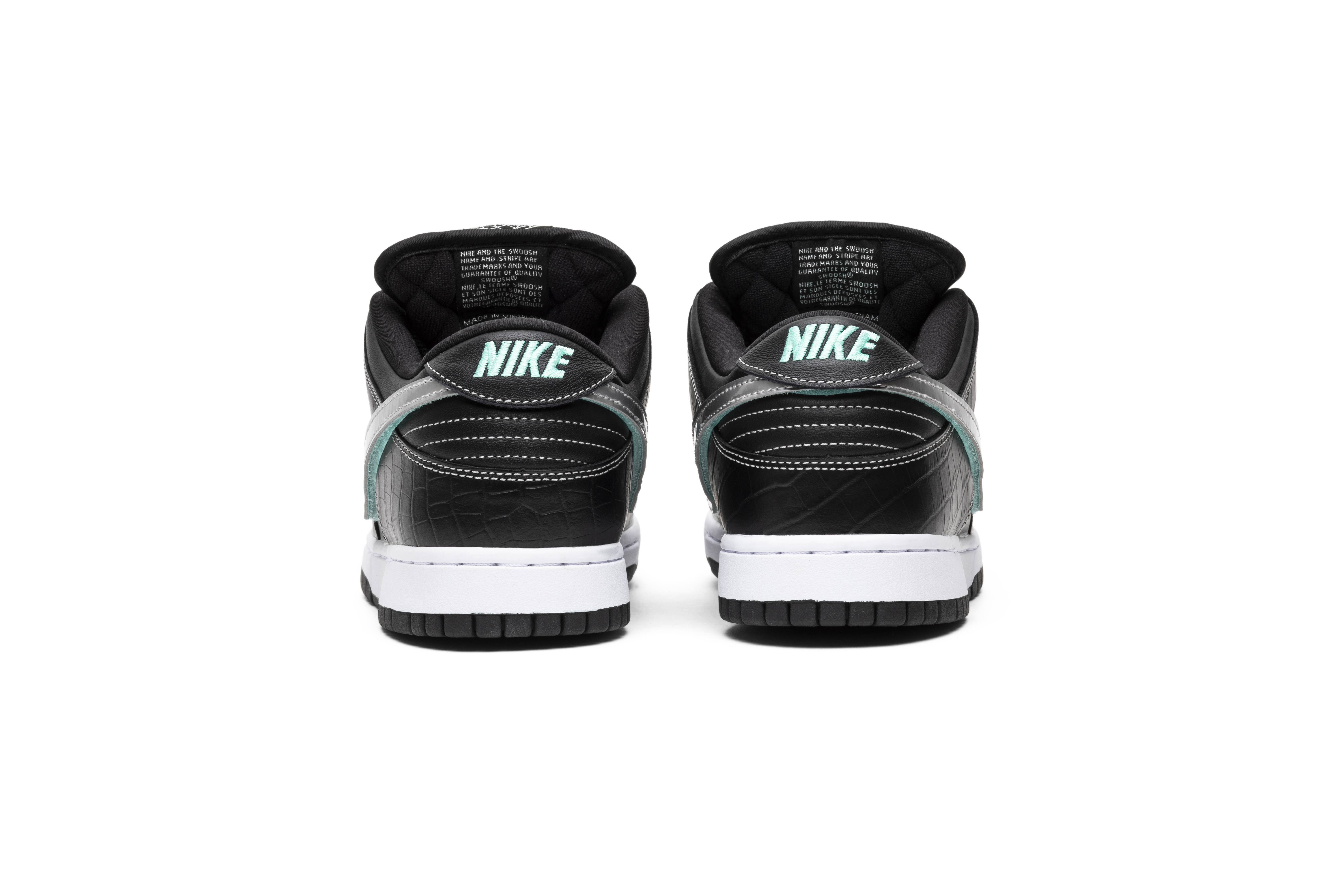 Di*m*nd s*pply co. x nike sb dunk low pro ‘black Di*m*nd’ bv1310-001
