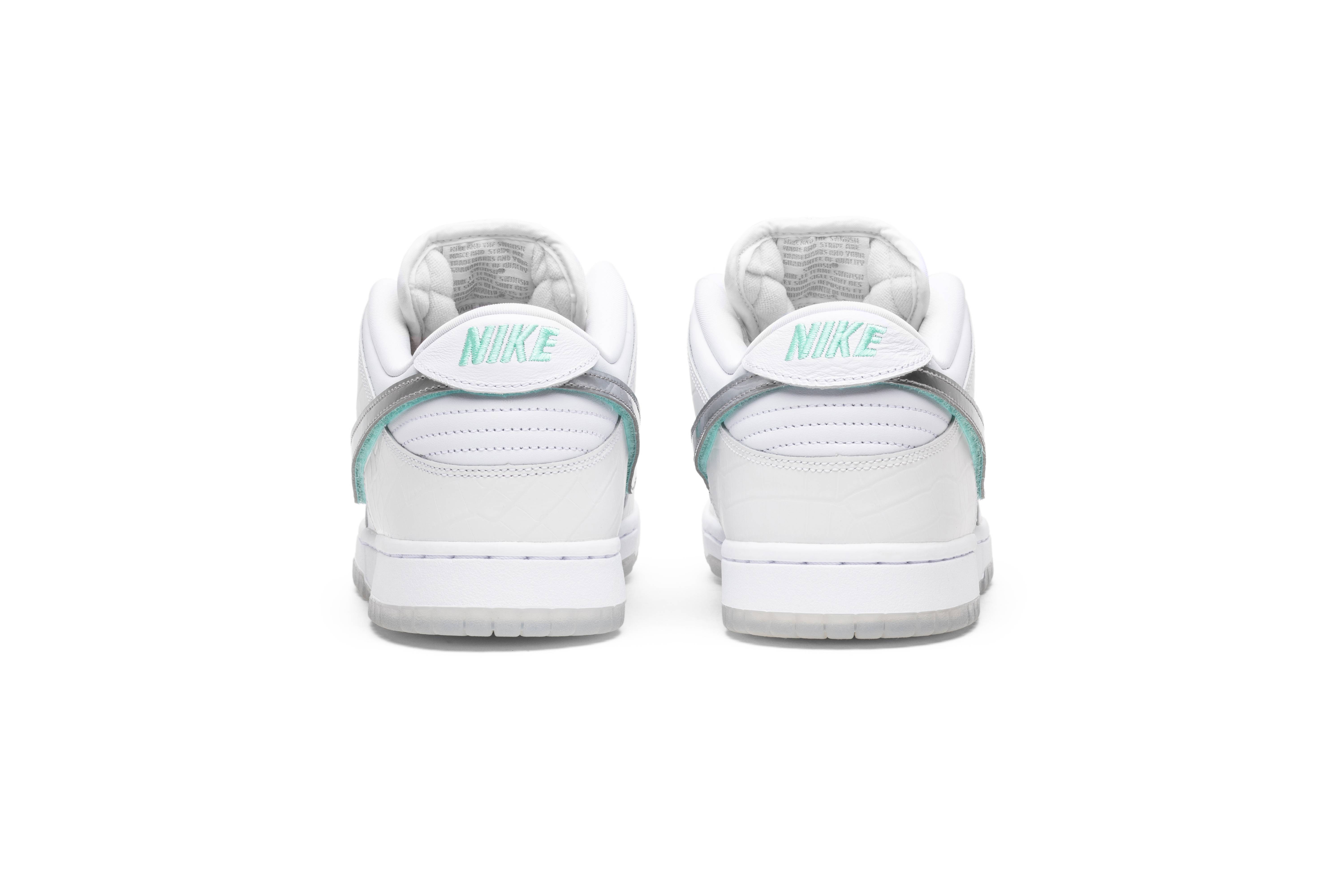 Di*m*nd s*pply co. x nike sb dunk low pro white Di*m*nd bv1310-100 nicesnk