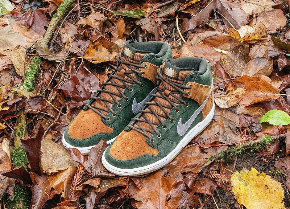 Homegrown x Nike SB Dunk High PRM Sequoia 839693-302 Nicesnk