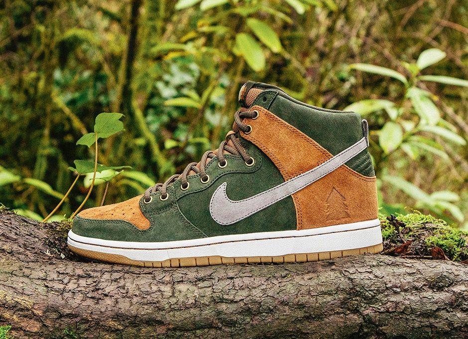 Homegrown x Nike SB Dunk High PRM Sequoia 839693-302 Nicesnk