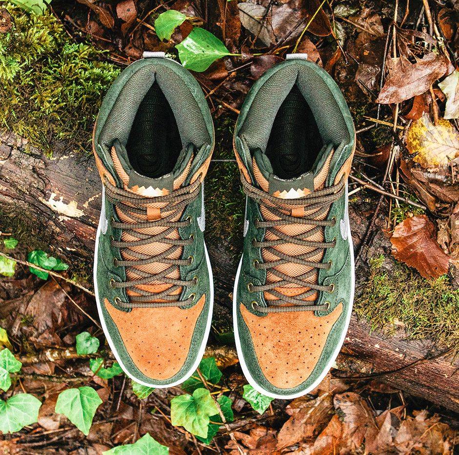 Homegrown x Nike SB Dunk High PRM Sequoia 839693-302 Nicesnk