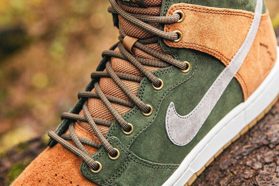 Homegrown x Nike SB Dunk High PRM Sequoia 839693-302 Nicesnk