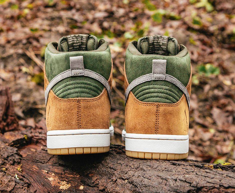 Homegrown x Nike SB Dunk High PRM Sequoia 839693-302 Nicesnk