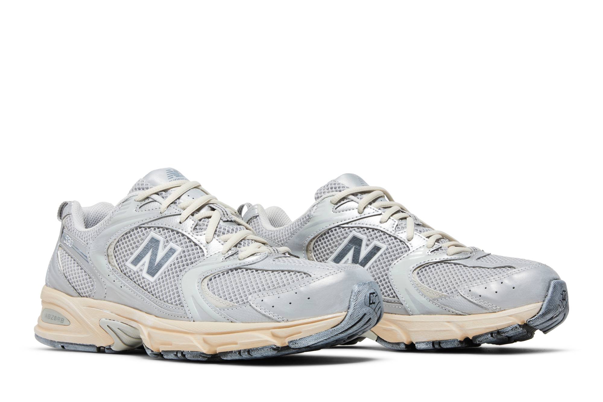 New Balance 530 White Silver Metallic MR530VS Nicesnk