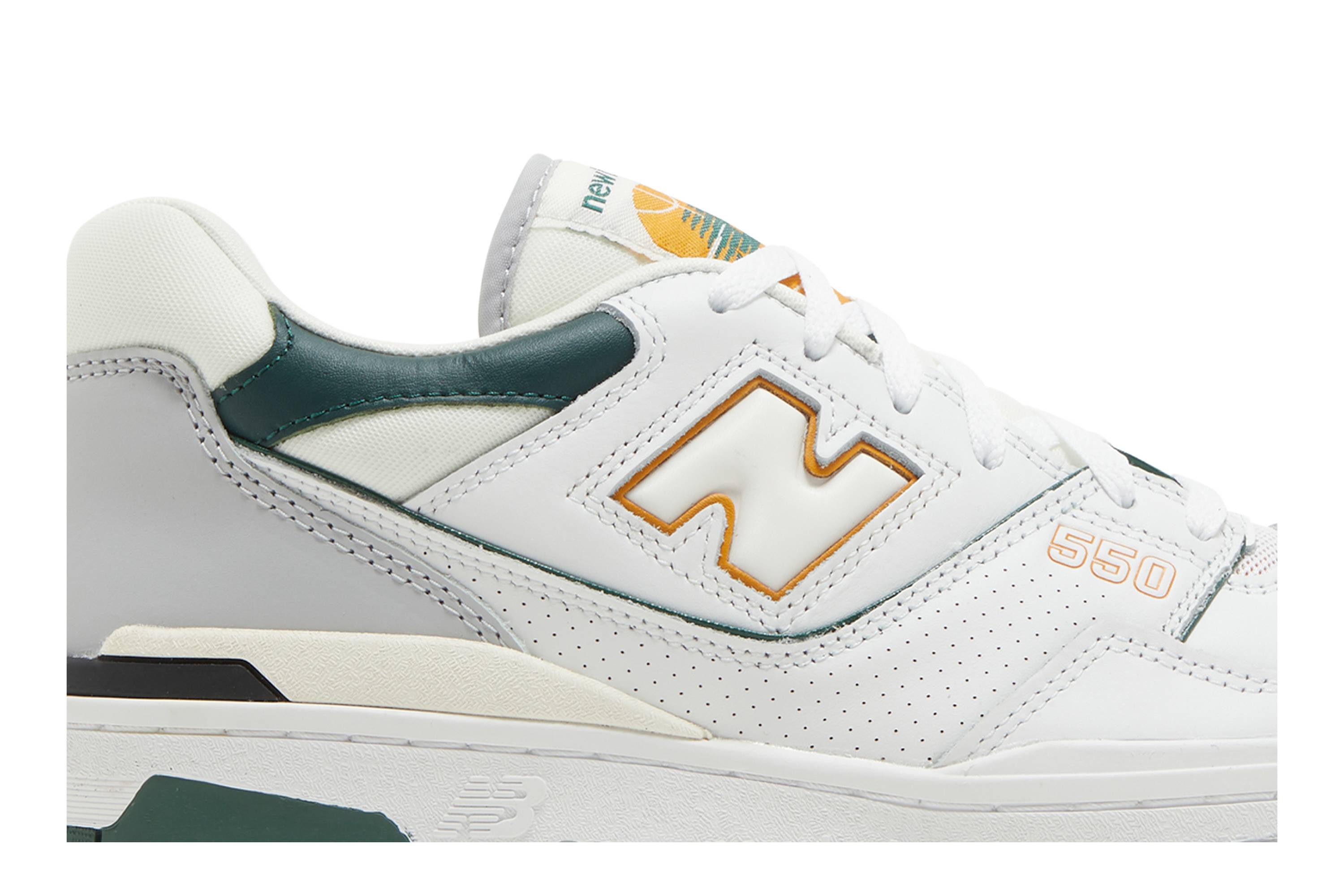 New Balance 550 White Nightwatch Green BB550PWC Nicesnk