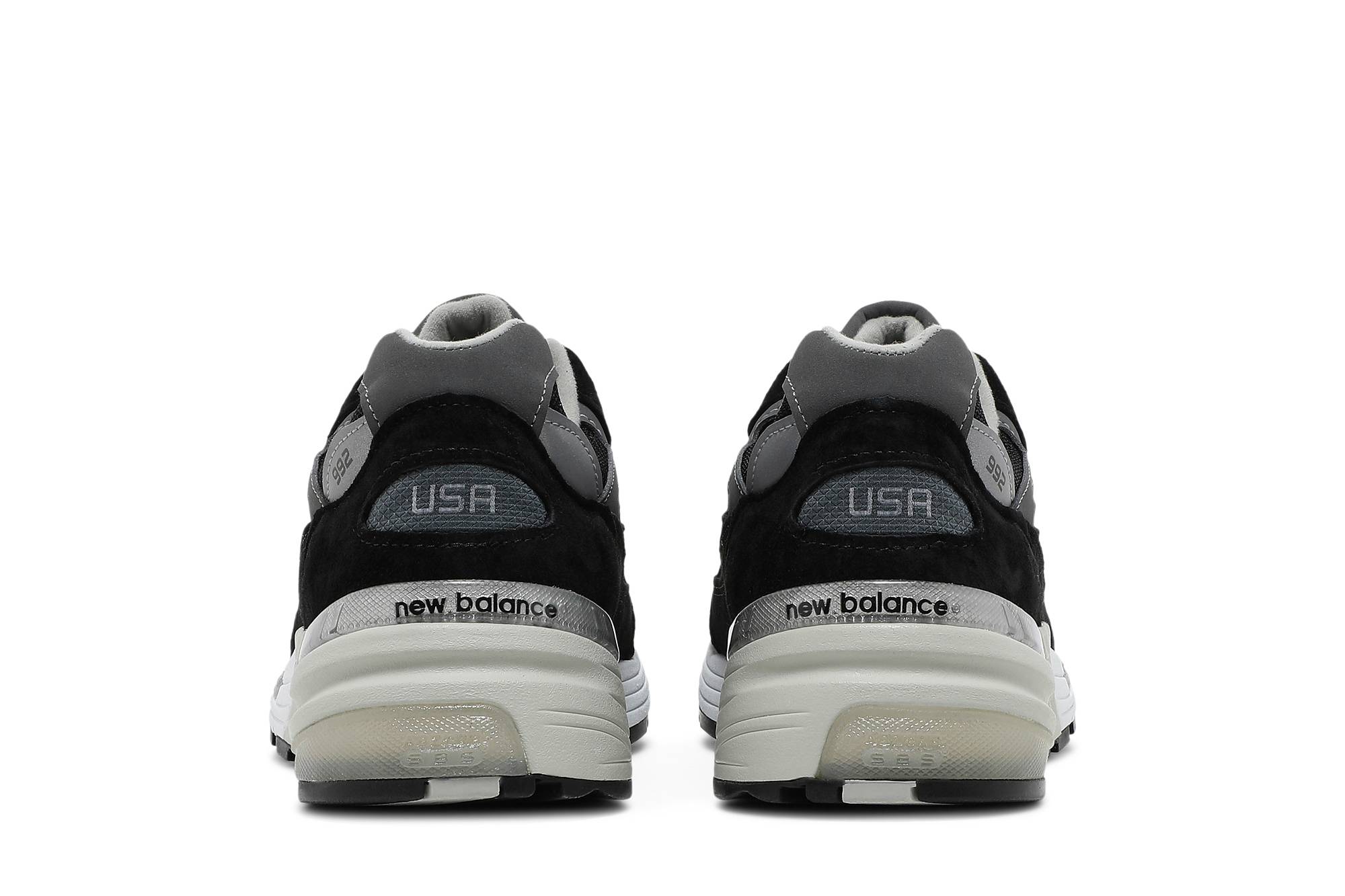 New Balance 992 Made In USA Black Grey Suede M992EB Nicesnk
