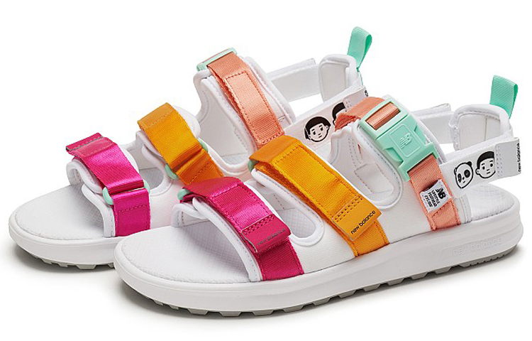 New Balance x Noritake 750 Sport Sandals White/Orange/Purple SDL7501N Nicesnk