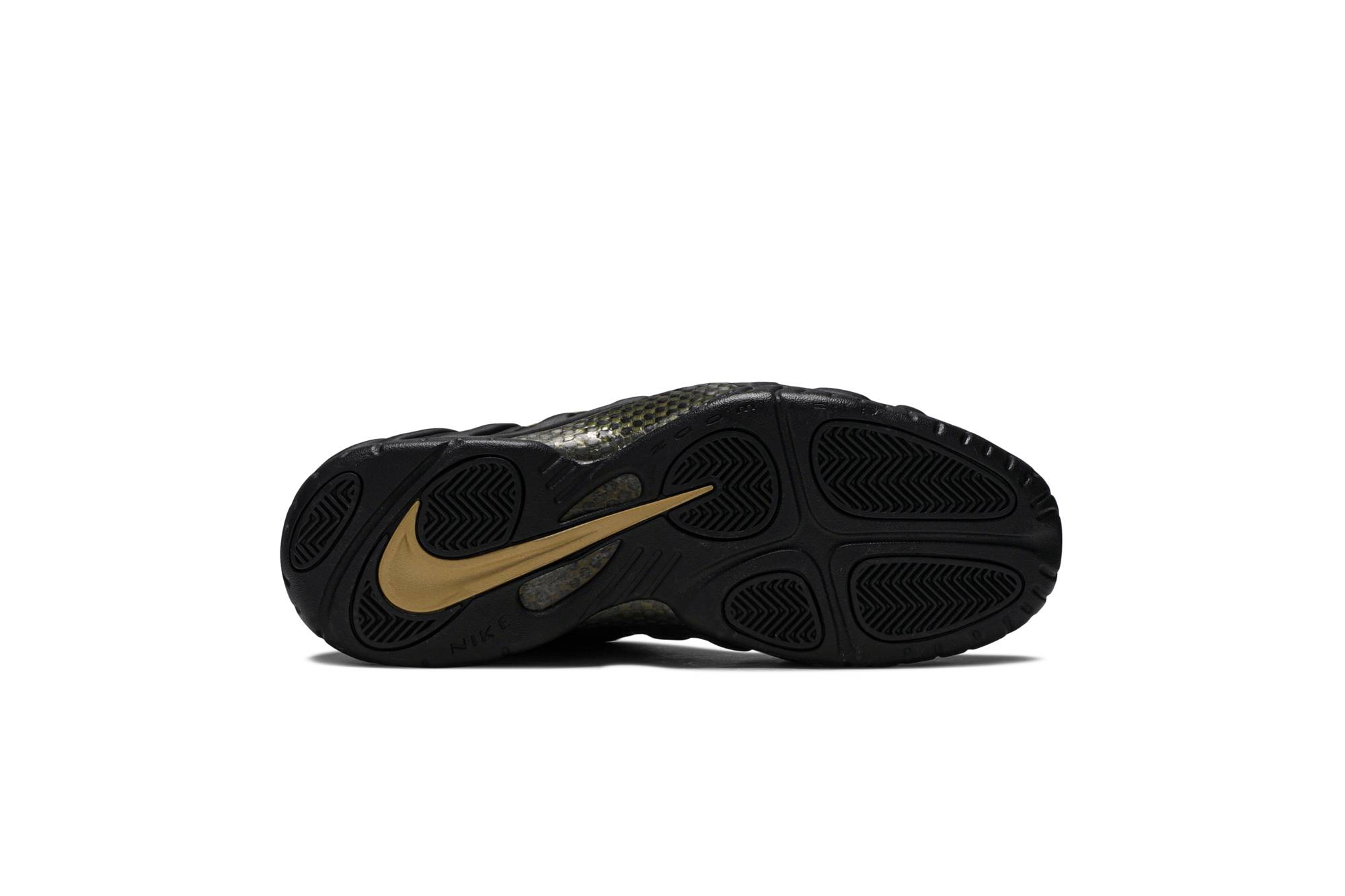 Nike Air Foamposite Pro Black Metallic Gold 624041-009 Nicesnk