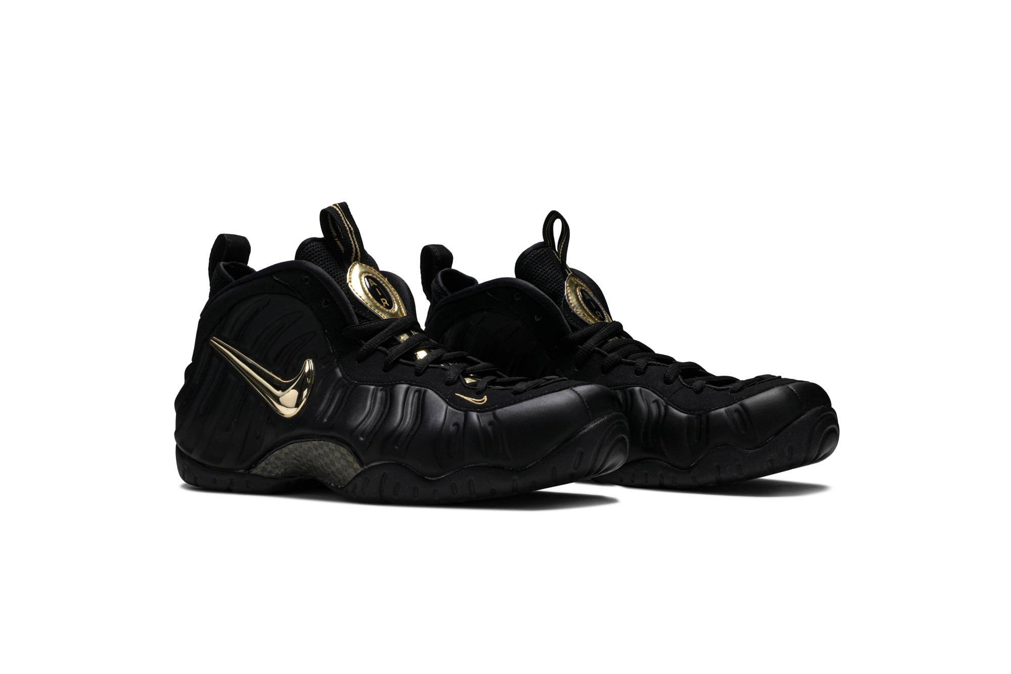 Nike Air Foamposite Pro Black Metallic Gold 624041-009 Nicesnk