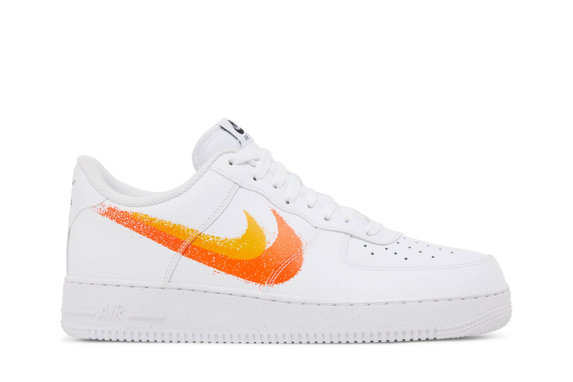Nike Air Force 1 ’07 ‘Spray Paint Swoosh – Safety Orange’ FJ4228-100