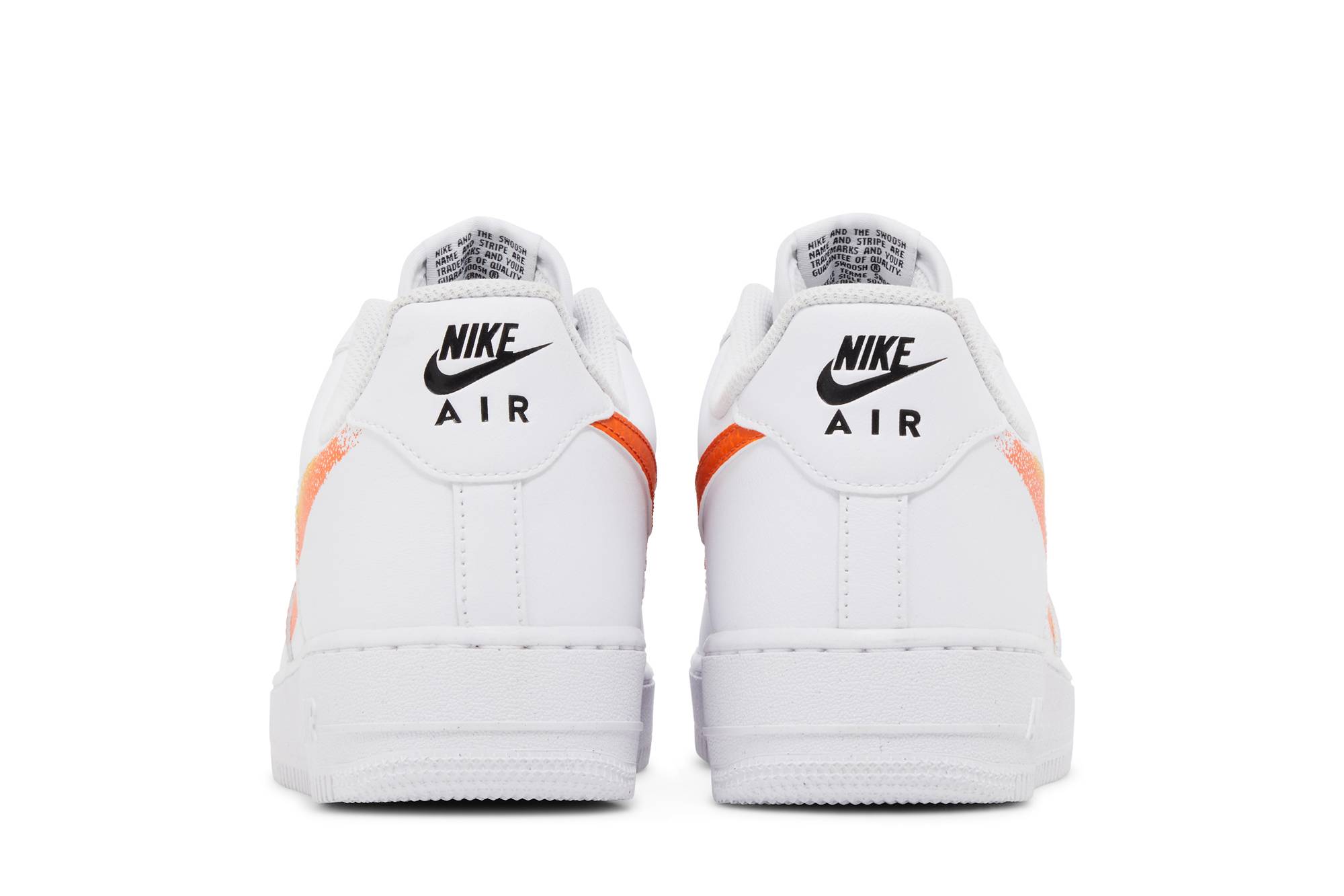 Nike Air Force 1 ’07 ‘Spray Paint Swoosh – Safety Orange’ FJ4228-100