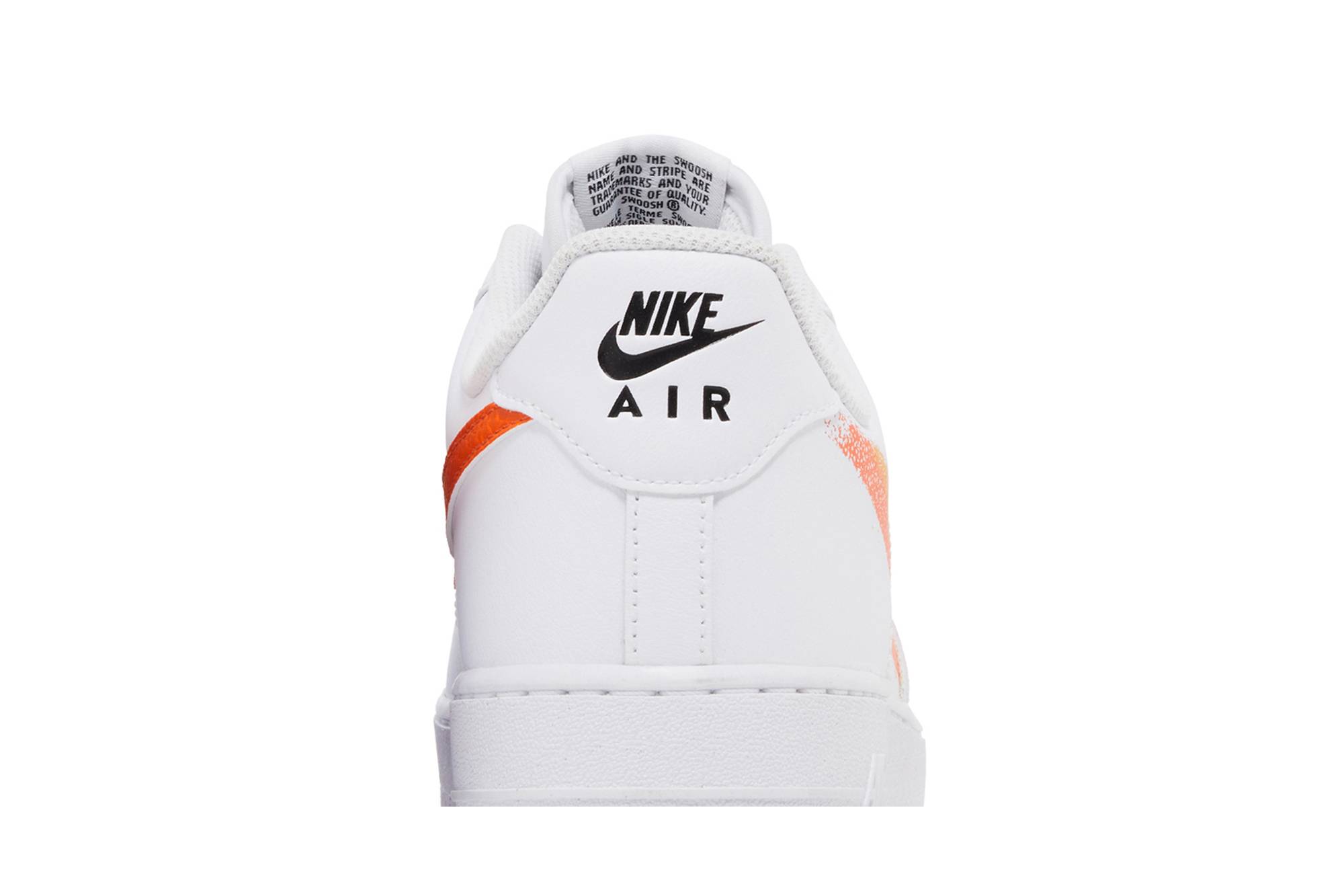 Nike Air Force 1 ’07 ‘Spray Paint Swoosh – Safety Orange’ FJ4228-100