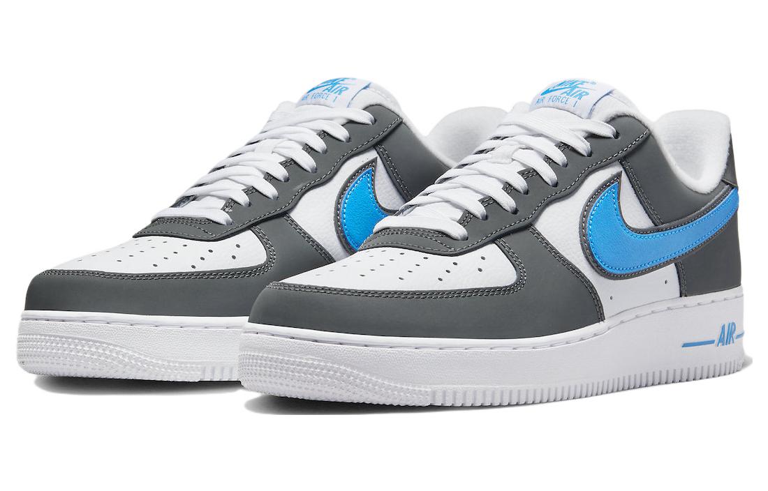 Nike Air Force 1 07 White Grey Photo Blue FB3360-100 Nicesnk