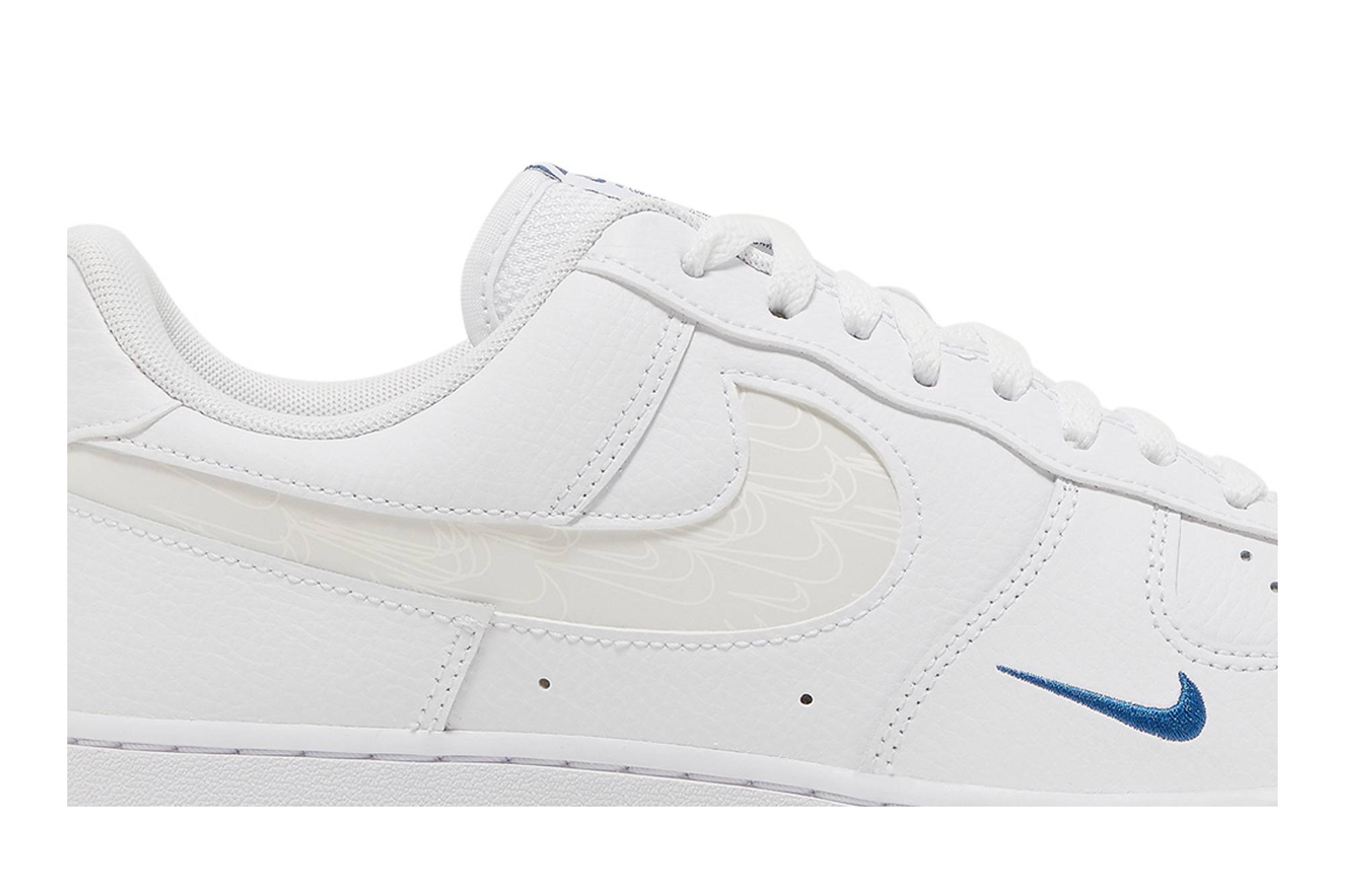 Nike Air Force 1 ’07 LV8 ‘Reflective Swoosh – White Dark Marina Blue’ FB8971-100