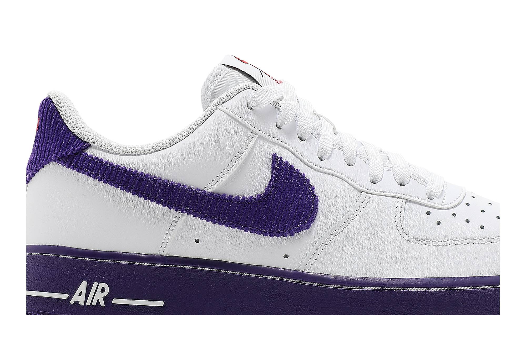 Nike Air Force 1 07 LV8 EMB White Court Purple DB0264-100 Nicesnk