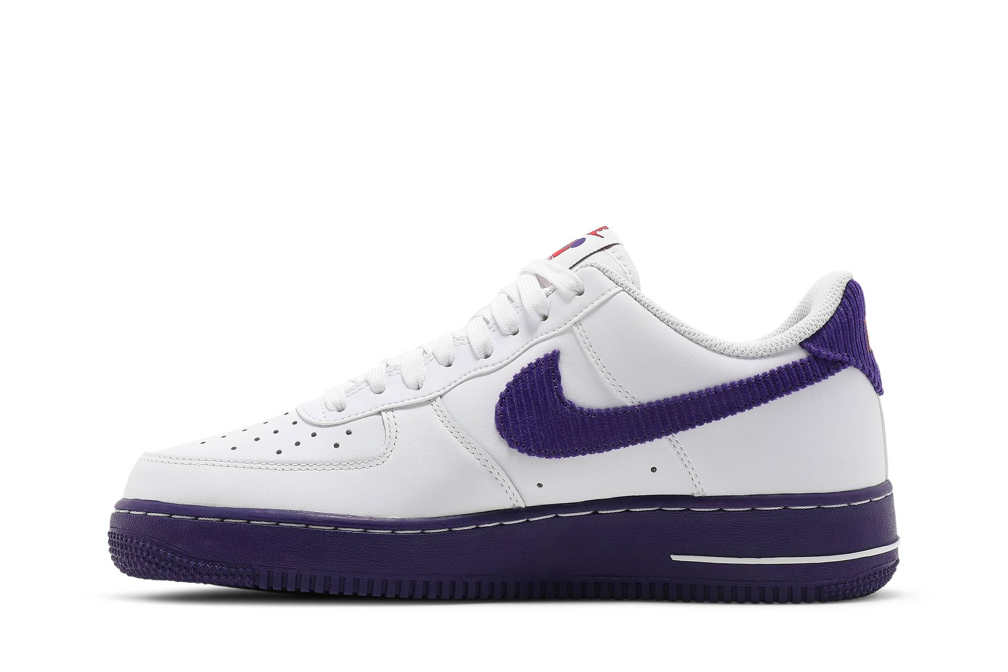 Nike Air Force 1 07 LV8 EMB White Court Purple DB0264-100 Nicesnk