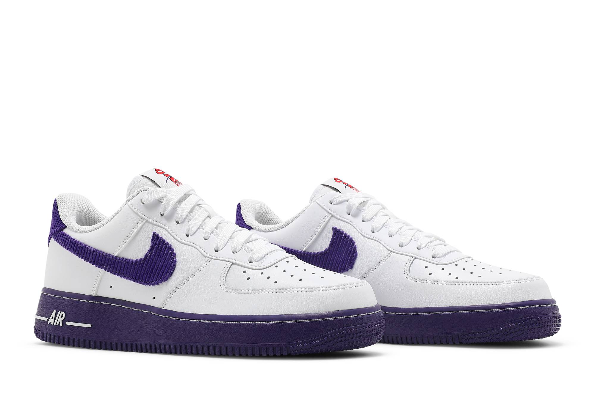 Nike Air Force 1 07 LV8 EMB White Court Purple DB0264-100 Nicesnk