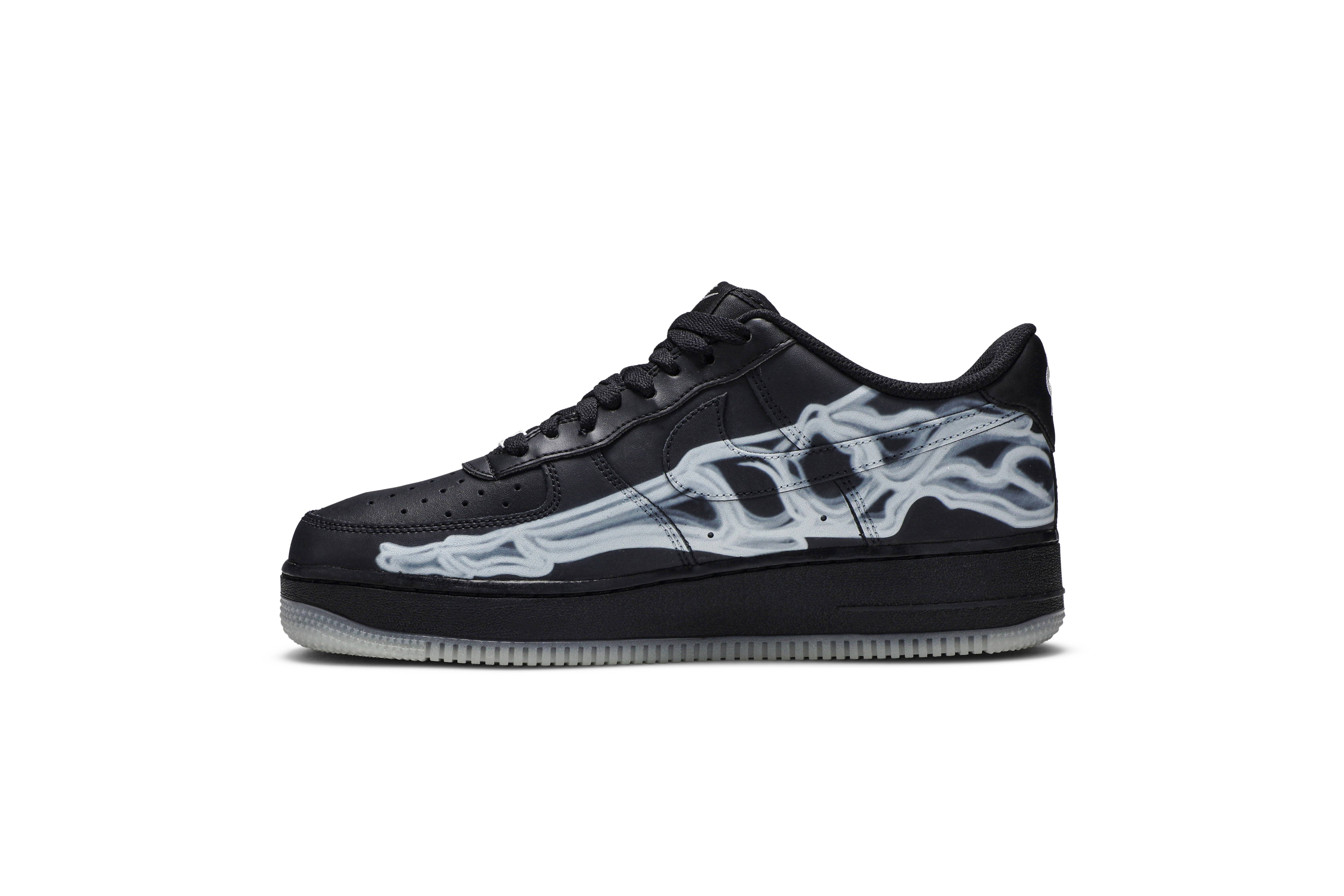 Nike Air Force 1 07 QS Black Skeleton BQ7541-001 Nicesnk