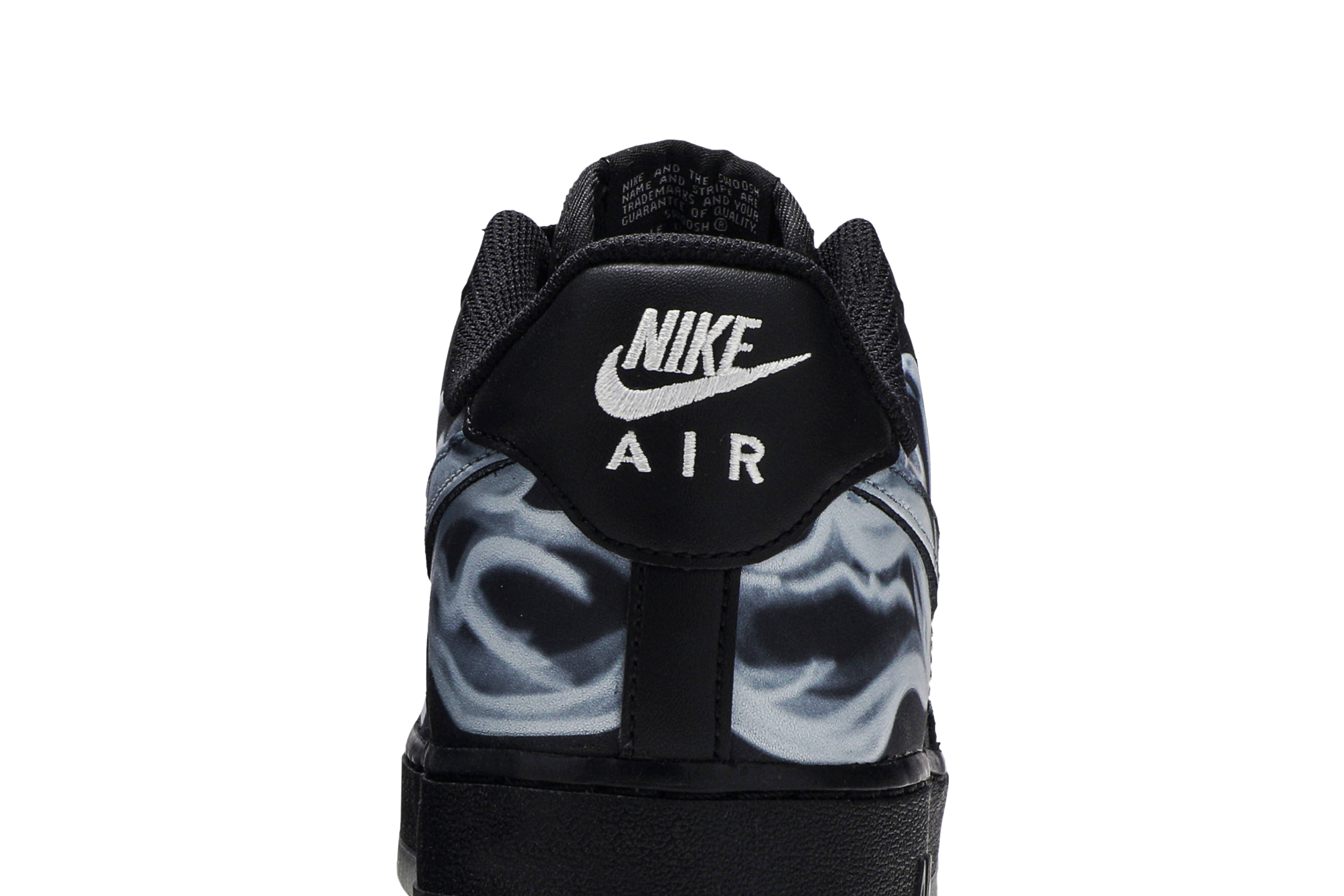 Nike Air Force 1 07 QS Black Skeleton BQ7541-001 Nicesnk