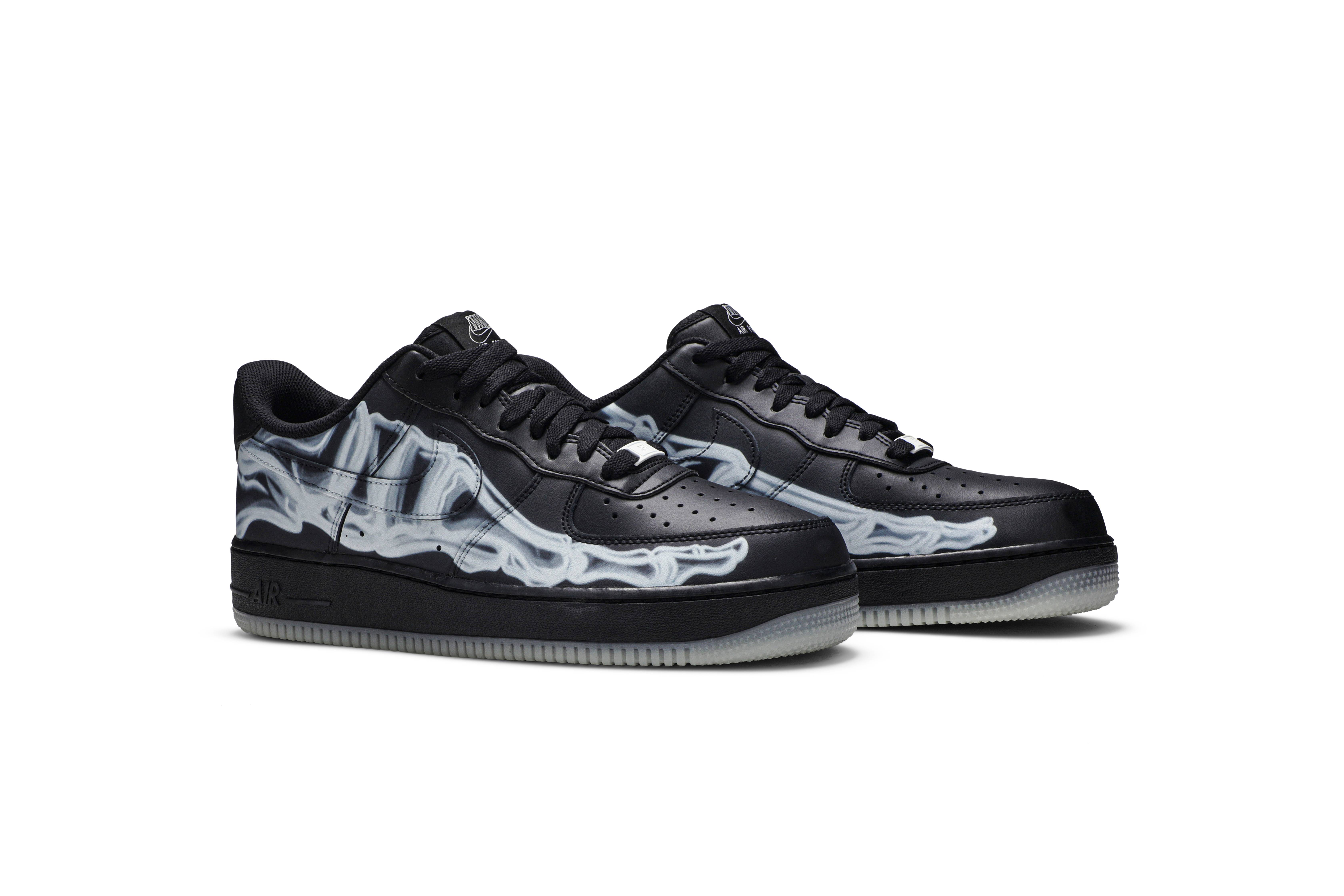 Nike Air Force 1 07 QS Black Skeleton BQ7541-001 Nicesnk