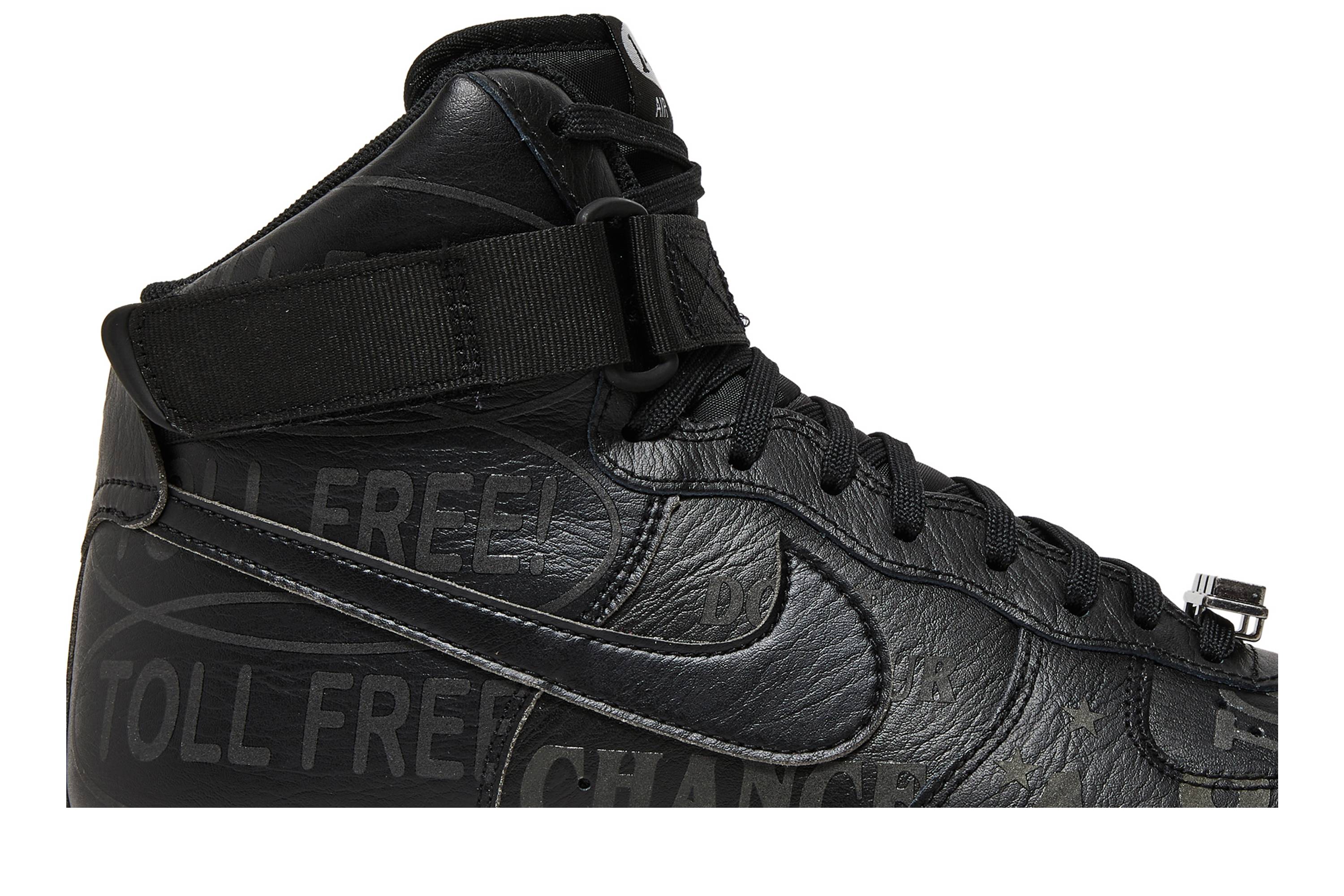 Nike Air Force 1 High 07 Premium Toll Free Pack – Black CU1414-001 Nicesnk