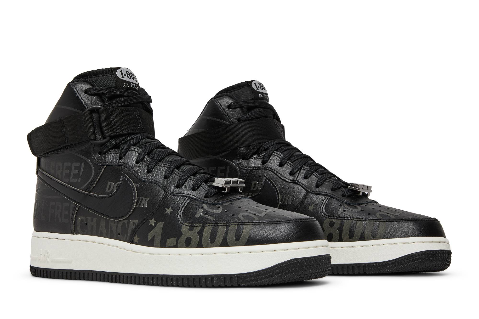 Nike Air Force 1 High 07 Premium Toll Free Pack – Black CU1414-001 Nicesnk