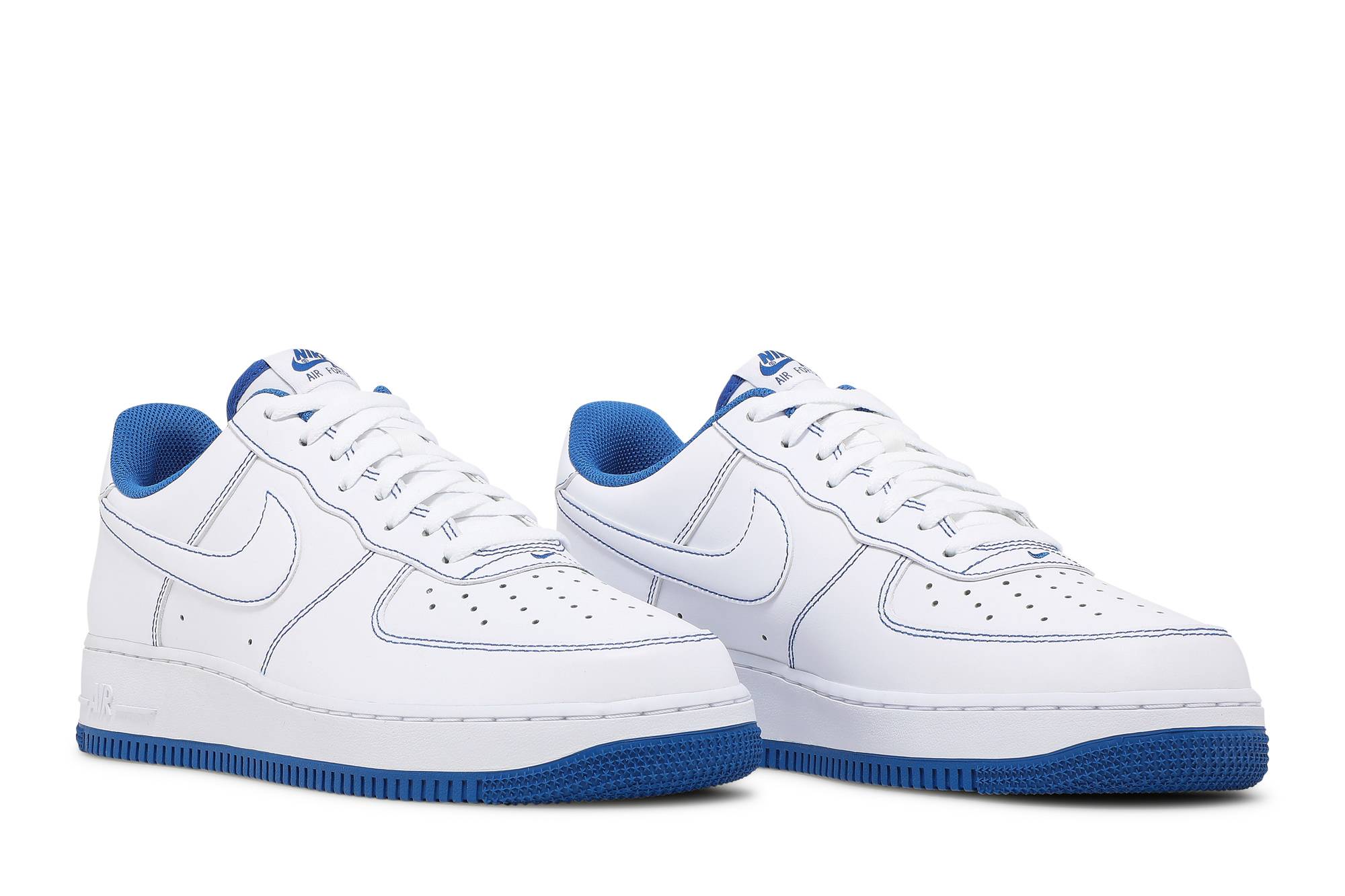Nike Air Force 1 Low 07 White Game Royal CV1724-101 Nicesnk