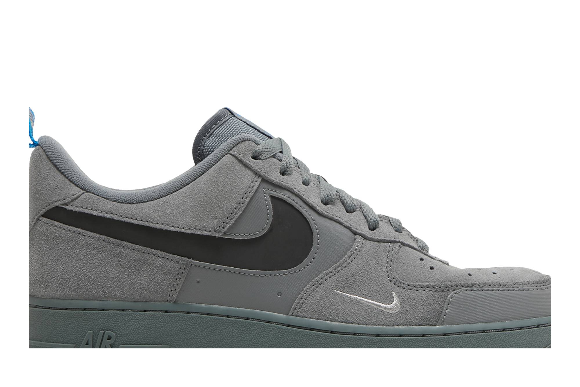 Nike Air Force 1 Low Cut Out Swoosh – Grey DO6709-002 Nicesnk
