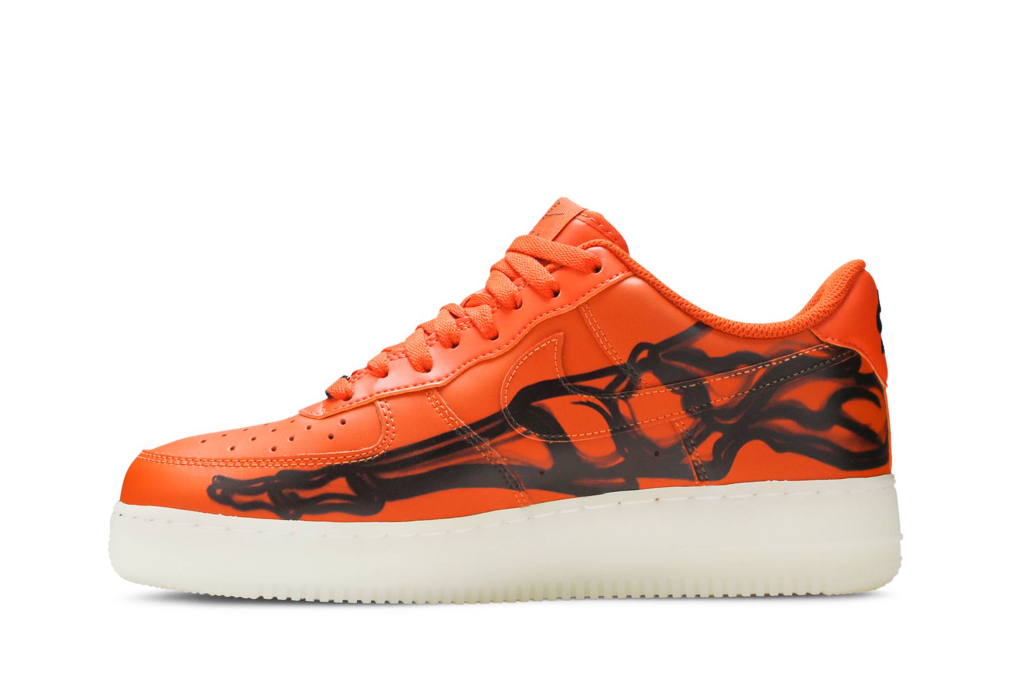 Nike Air Force 1 Low Orange Skeleton CU8067-800 Nicesnk