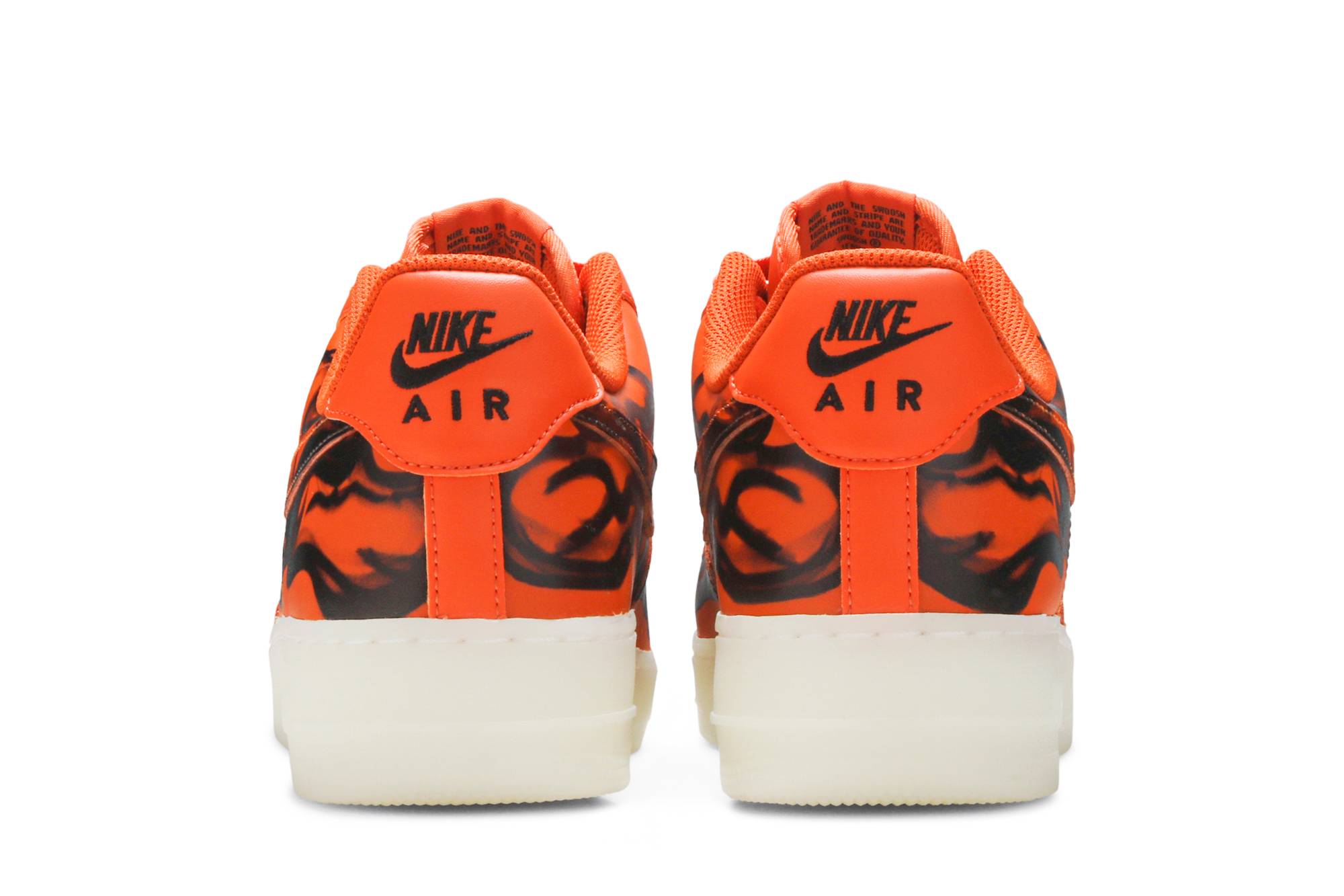 Nike Air Force 1 Low Orange Skeleton CU8067-800 Nicesnk