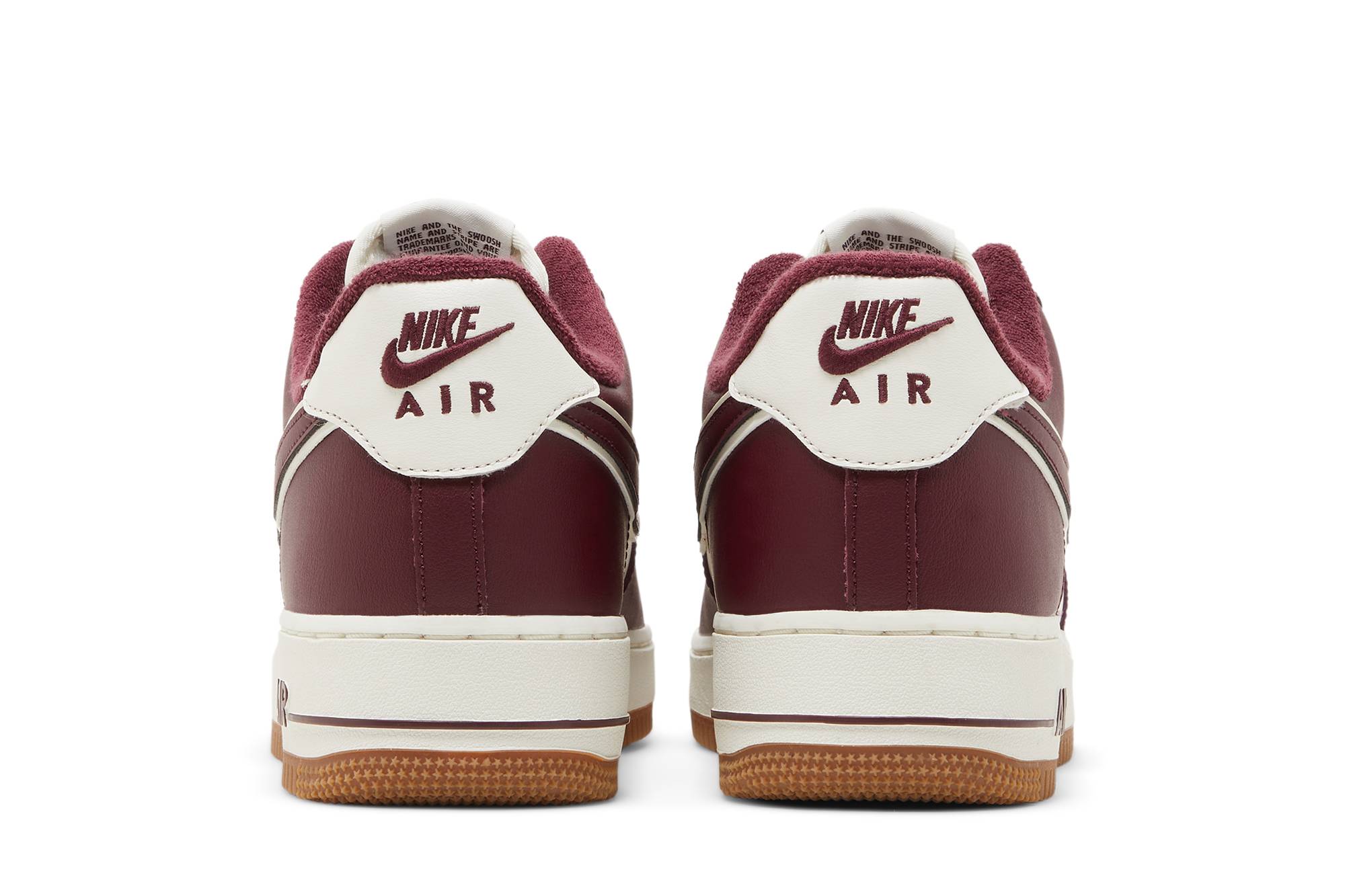 Nike Air Force 1 Low College Pack ‘Burgundy/White’ DQ7659-102
