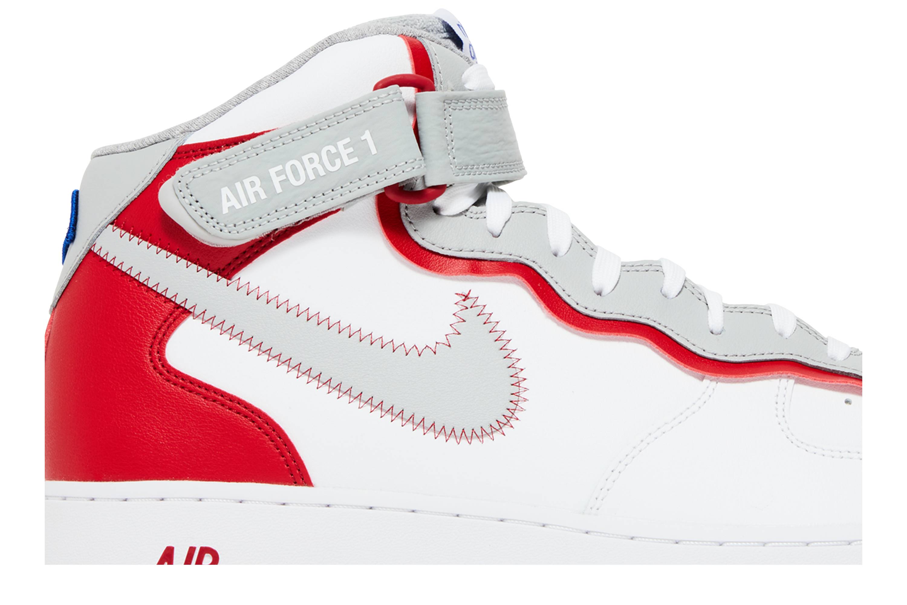 Nike Air Force 1 Mid Athletic Club White Red DH7451-100 Nicesnk
