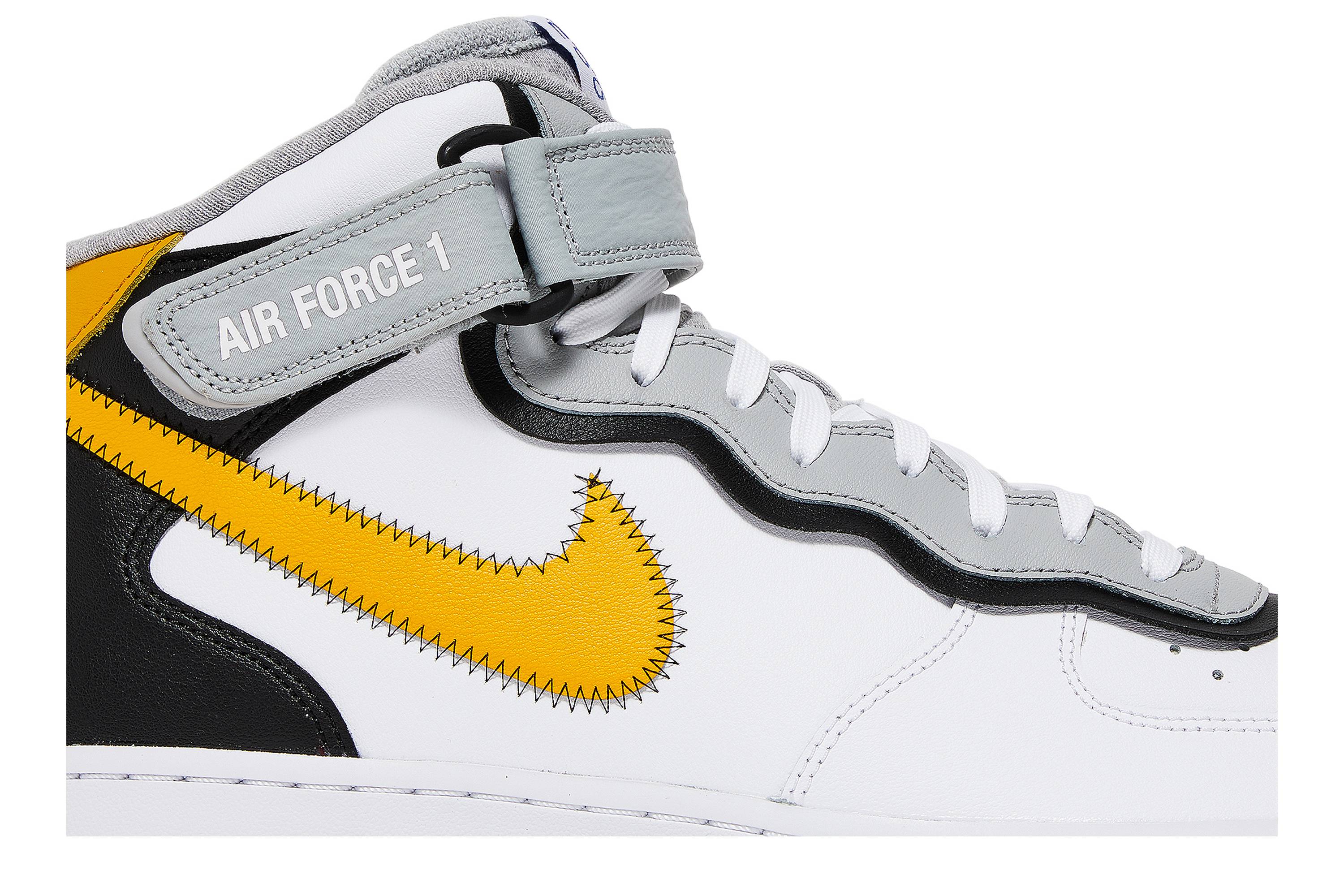 Nike Air Force 1 Mid Athletic Club White Yellow DH7451-101 Nicesnk