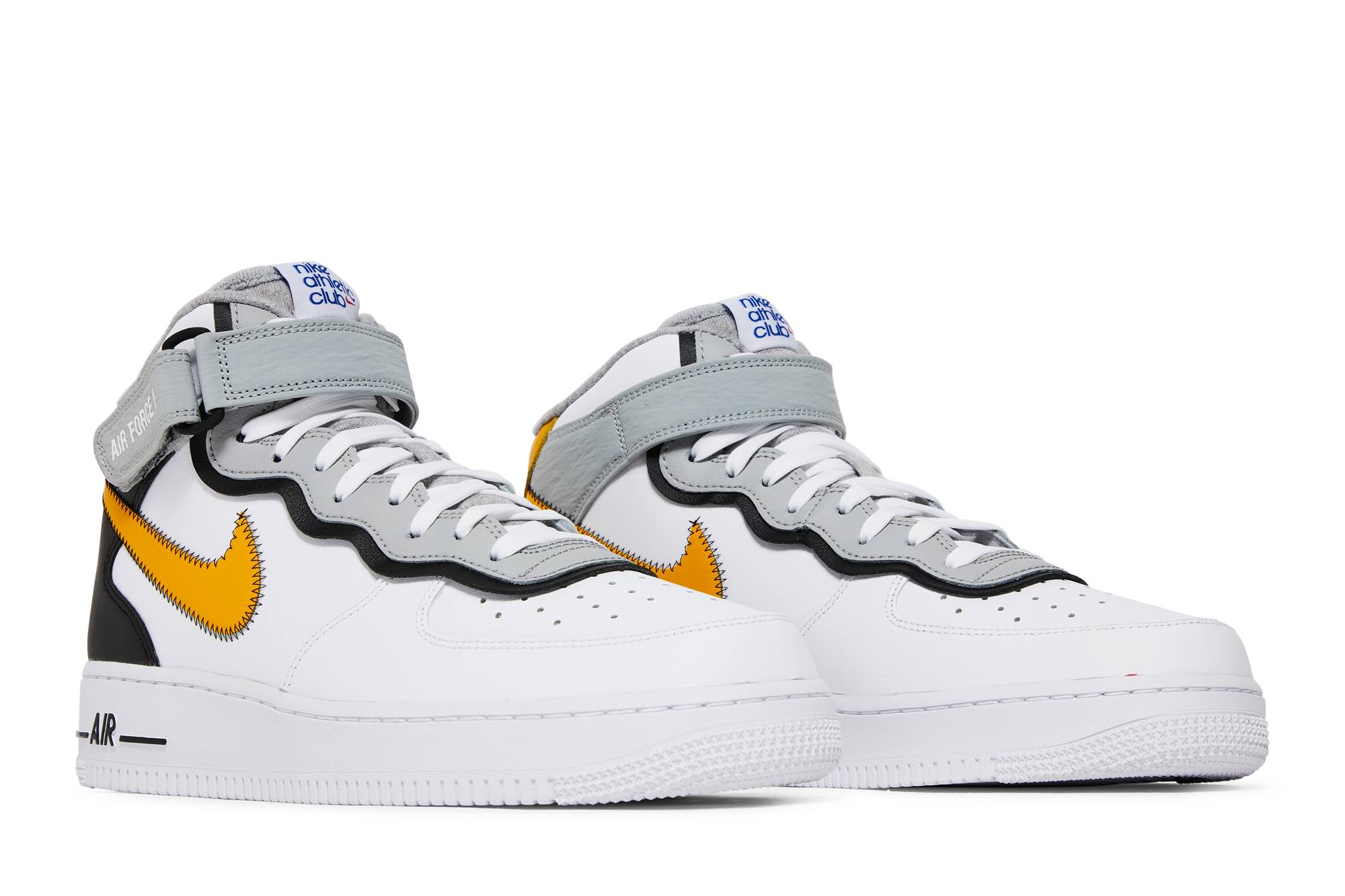Nike Air Force 1 Mid Athletic Club White Yellow DH7451-101 Nicesnk