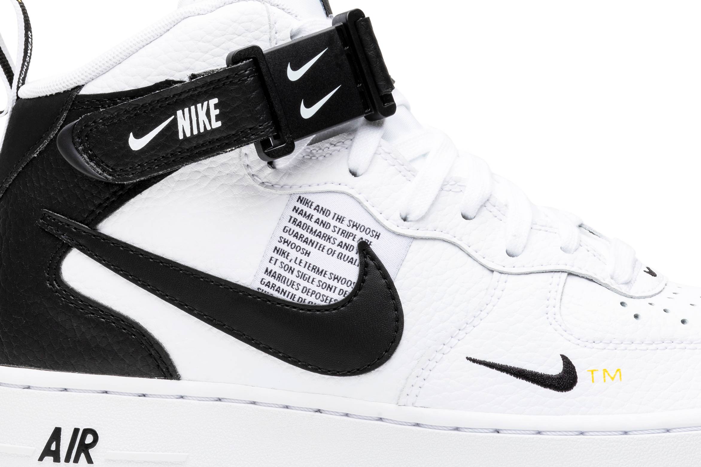 Nike Air Force 1 Mid Utility White Black 804609-103 Nicesnk