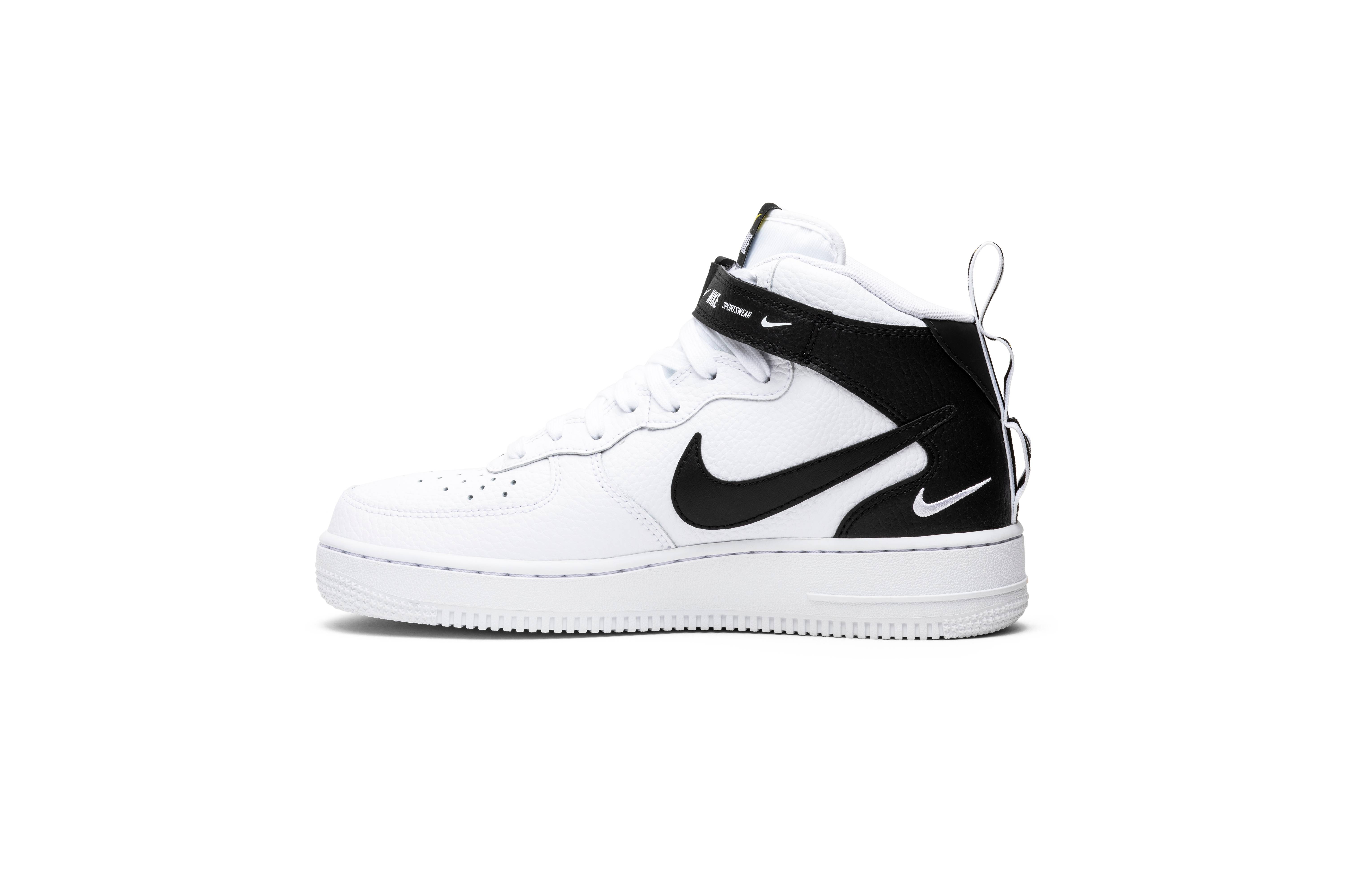 Nike Air Force 1 Mid Utility White Black 804609-103 Nicesnk