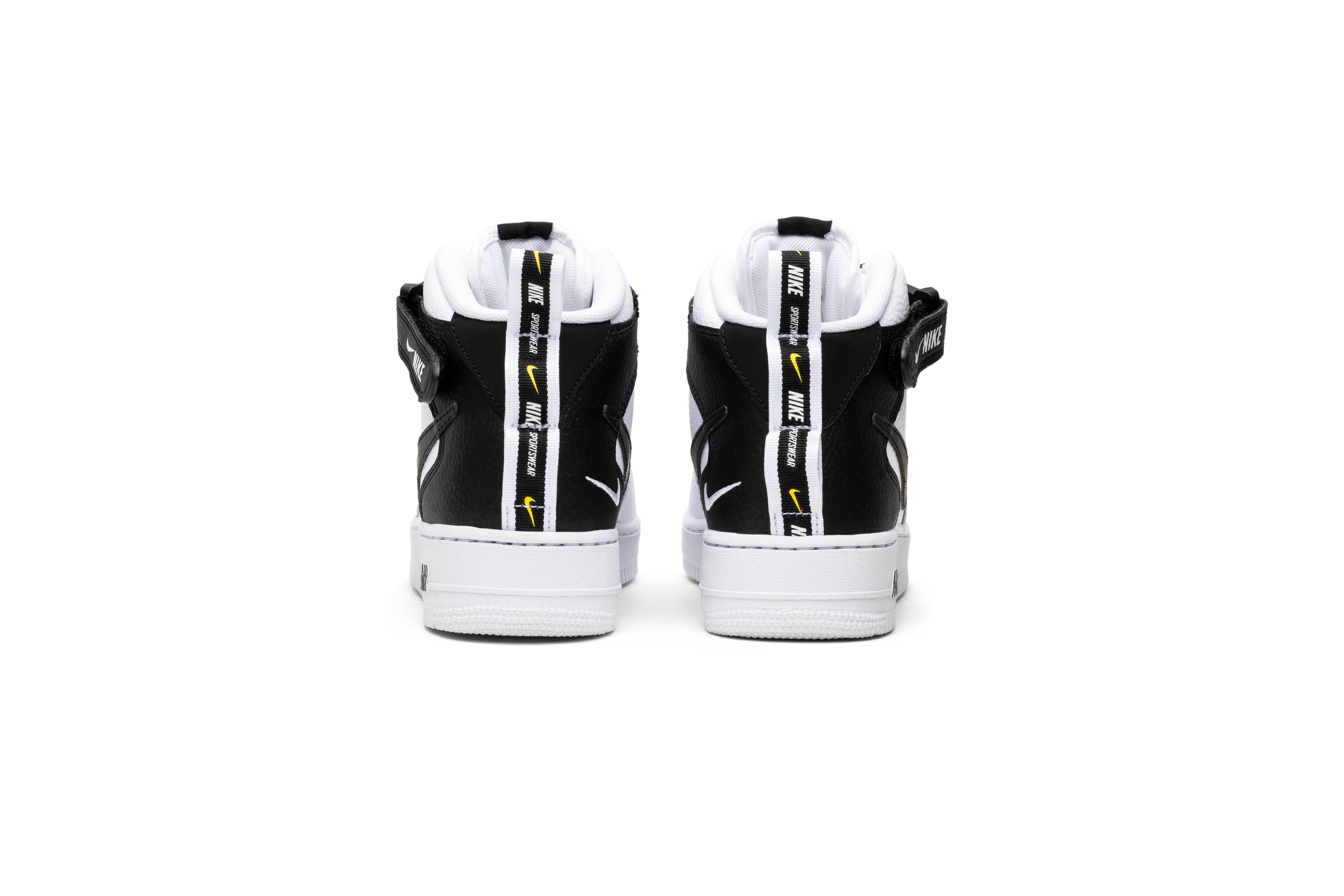 Nike Air Force 1 Mid Utility White Black 804609-103 Nicesnk
