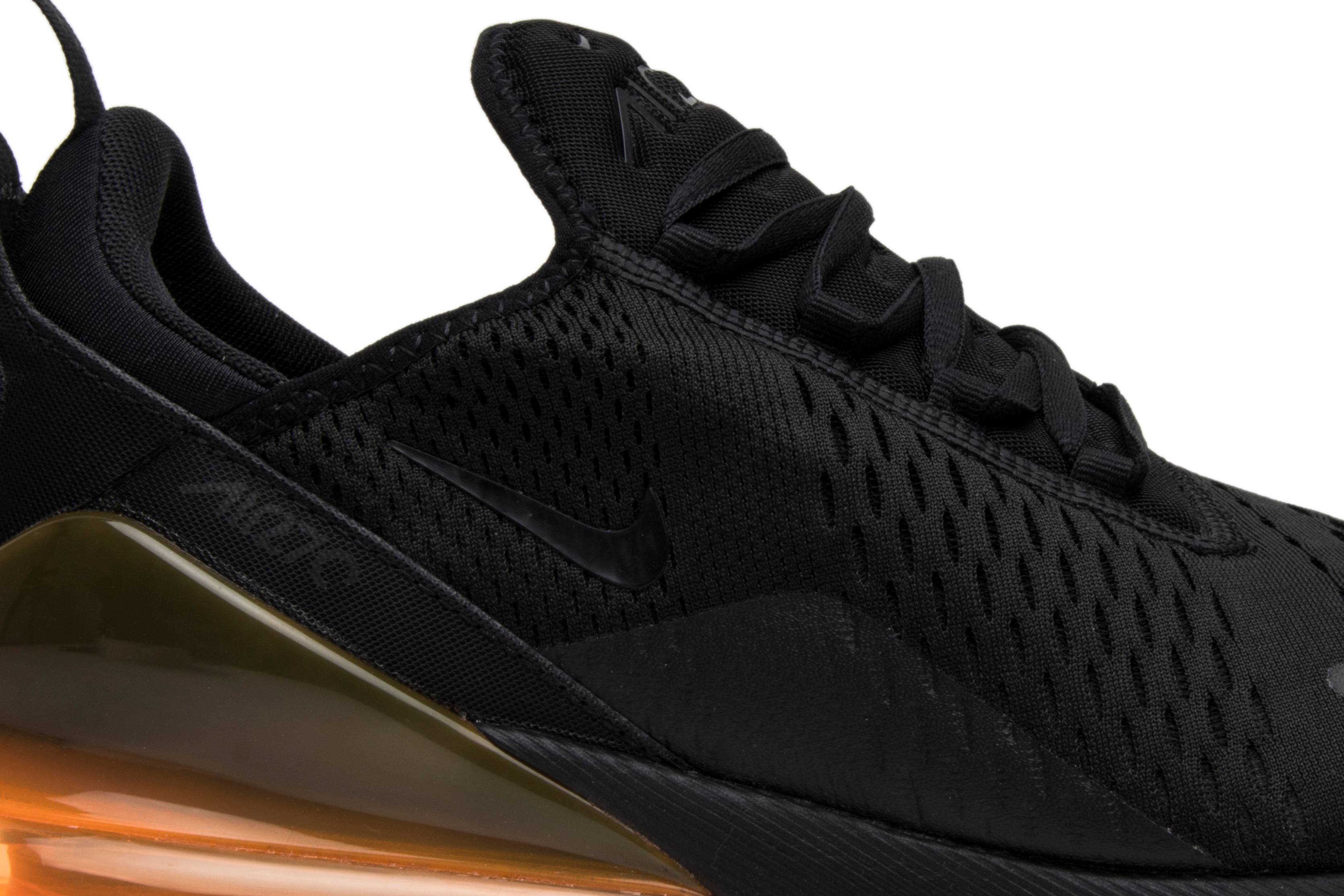 Nike Air Max 270 Black Total Orange AH8050-008 Nicesnk