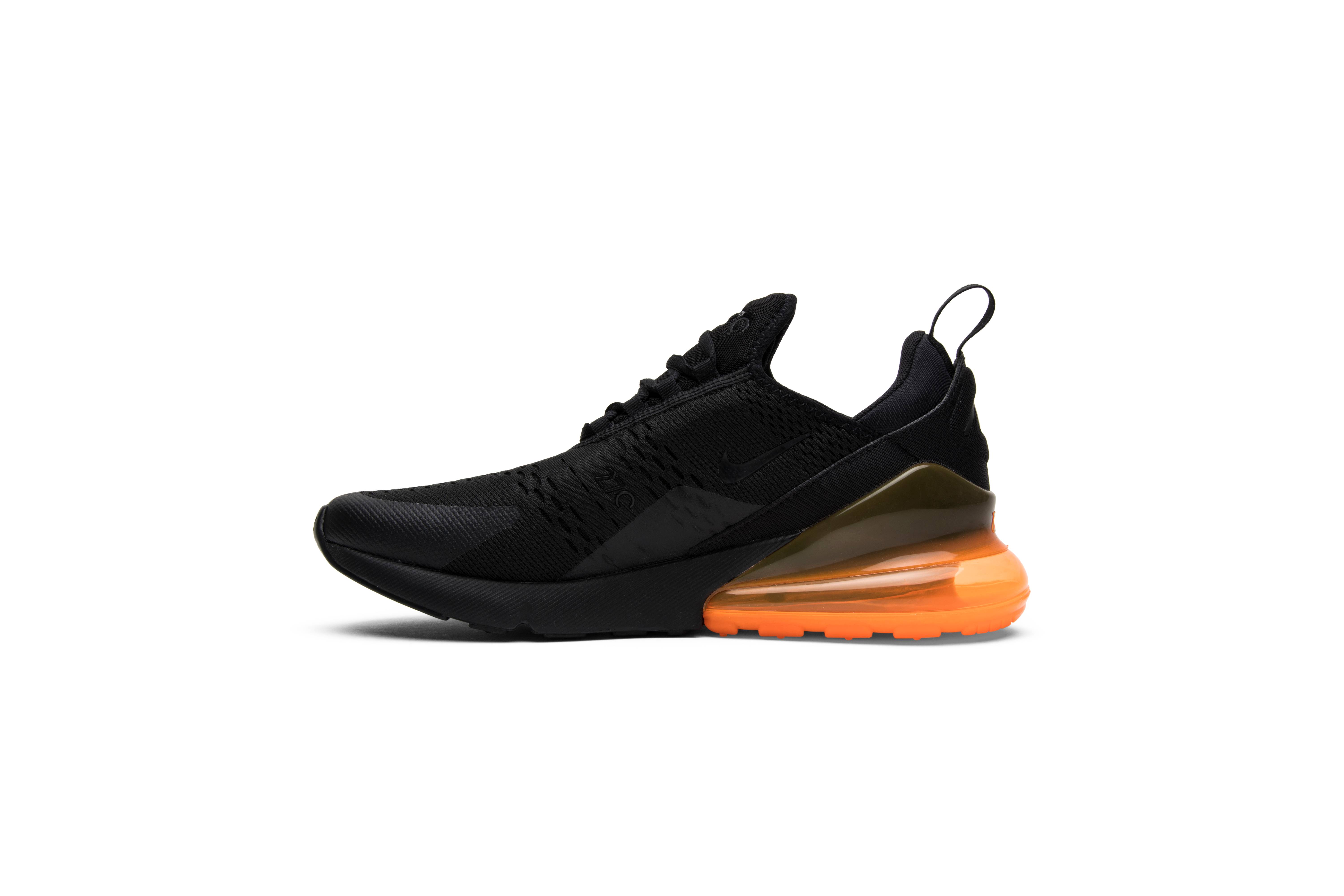 Nike Air Max 270 Black Total Orange AH8050-008 Nicesnk