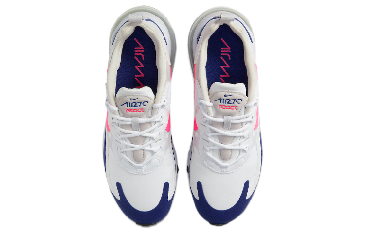 Nike Air Max 270 React White Pink Blue CU7833-101 Nicesnk