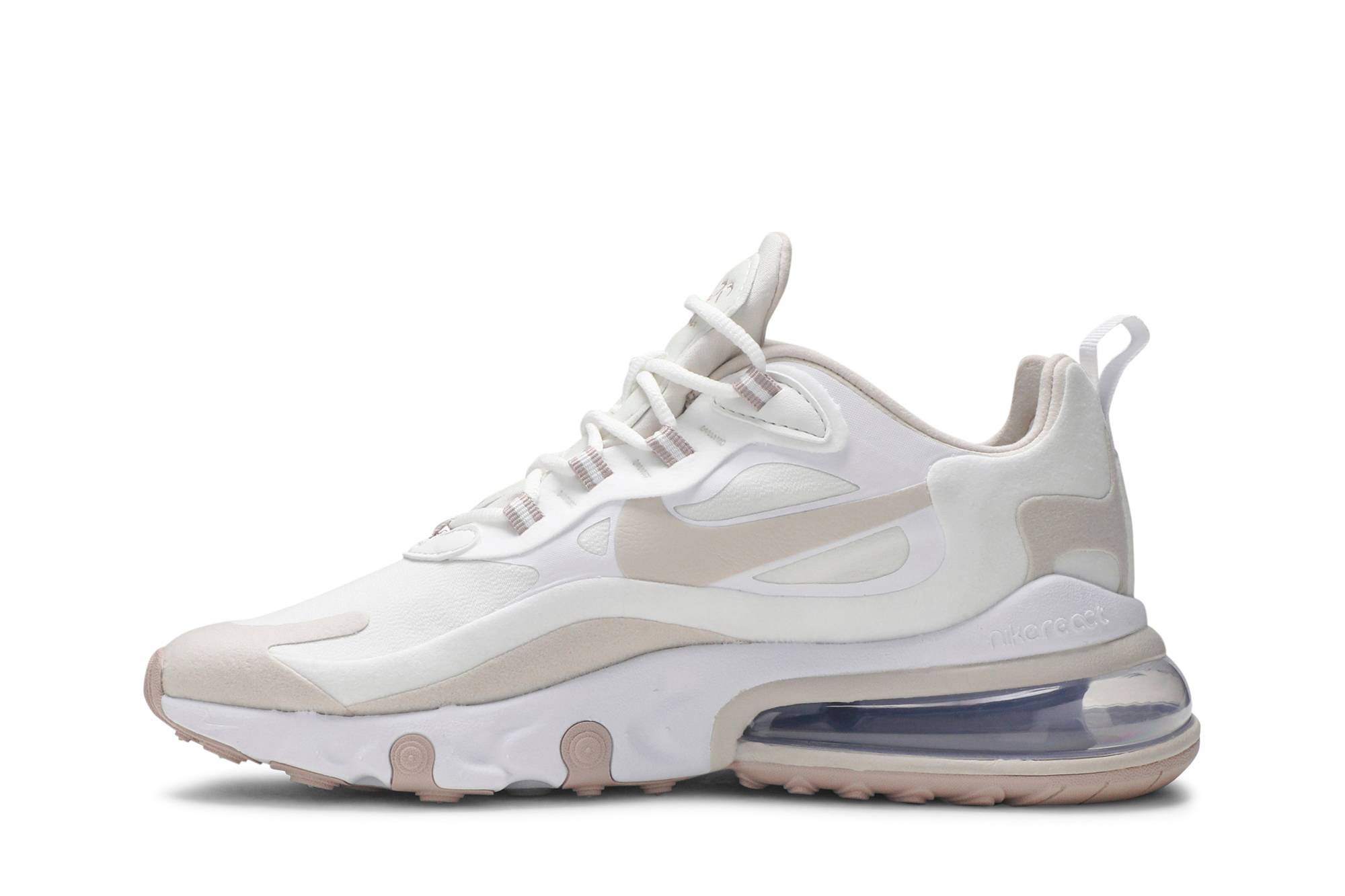 (Women) Nike Air Max 270 React Summit White Orewood Brown CJ0619-102 Nicesnk
