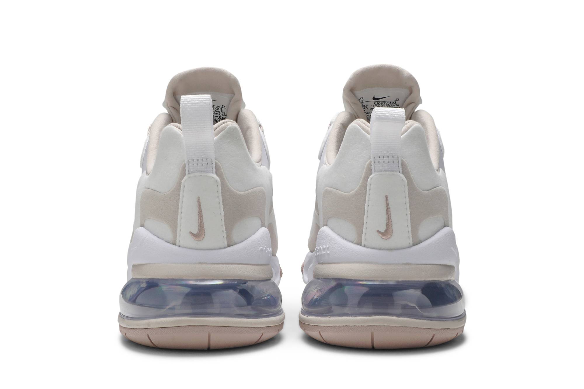 (Women) Nike Air Max 270 React Summit White Orewood Brown CJ0619-102 Nicesnk