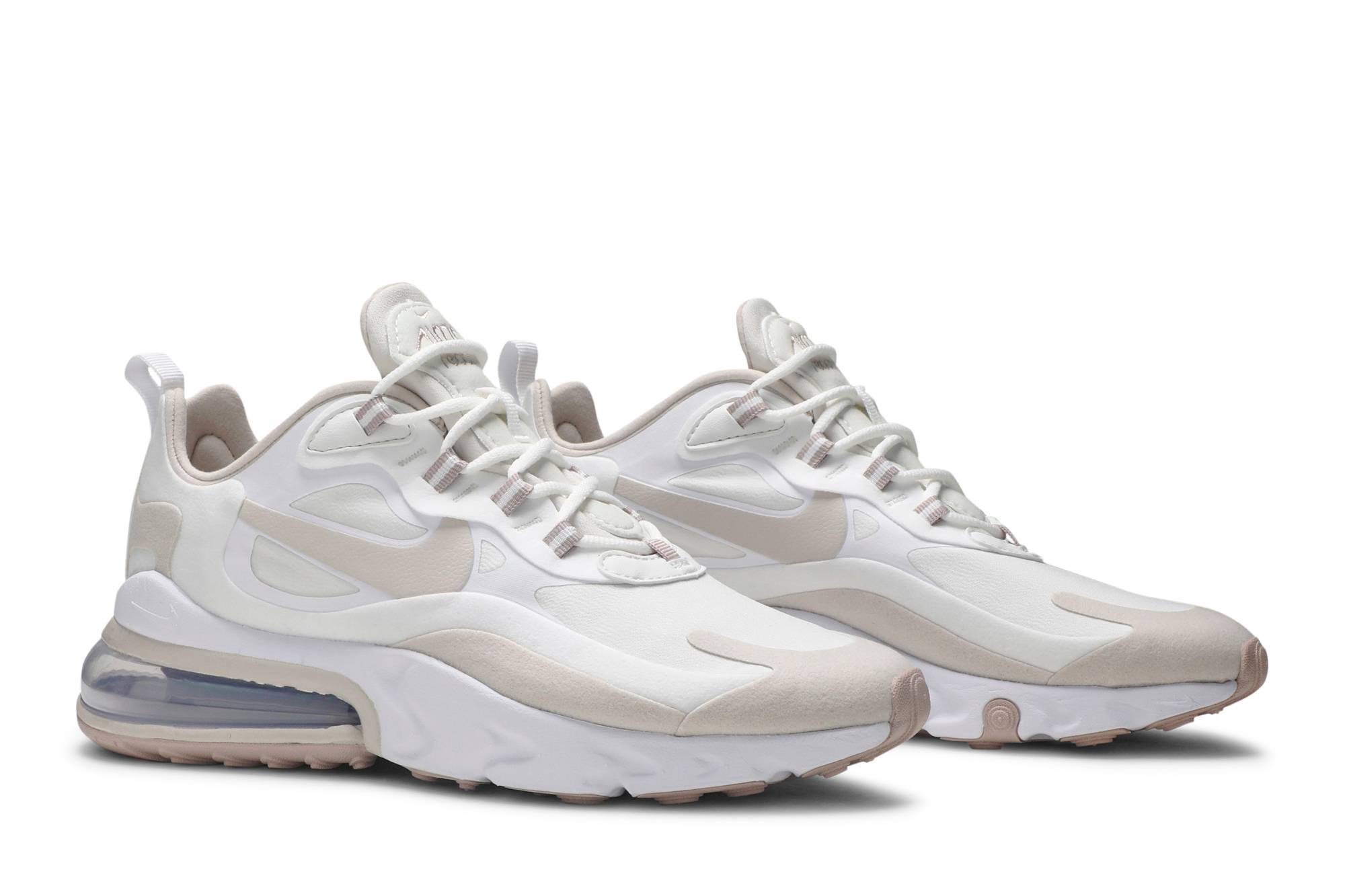 (Women) Nike Air Max 270 React Summit White Orewood Brown CJ0619-102 Nicesnk