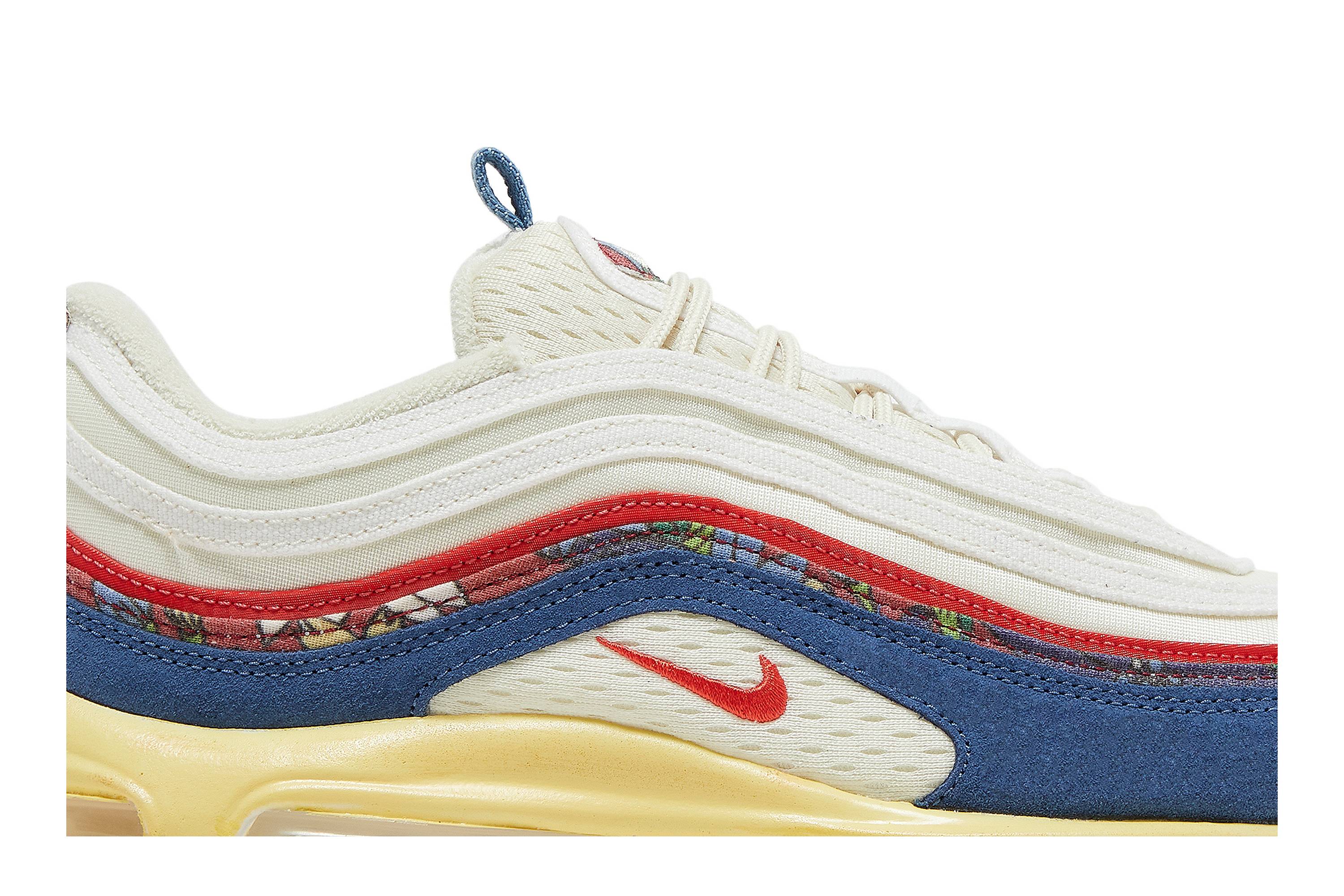 Nike Air Max 97 Coconut Milk Fossil Denim Red DV1486-162 Nicesnk