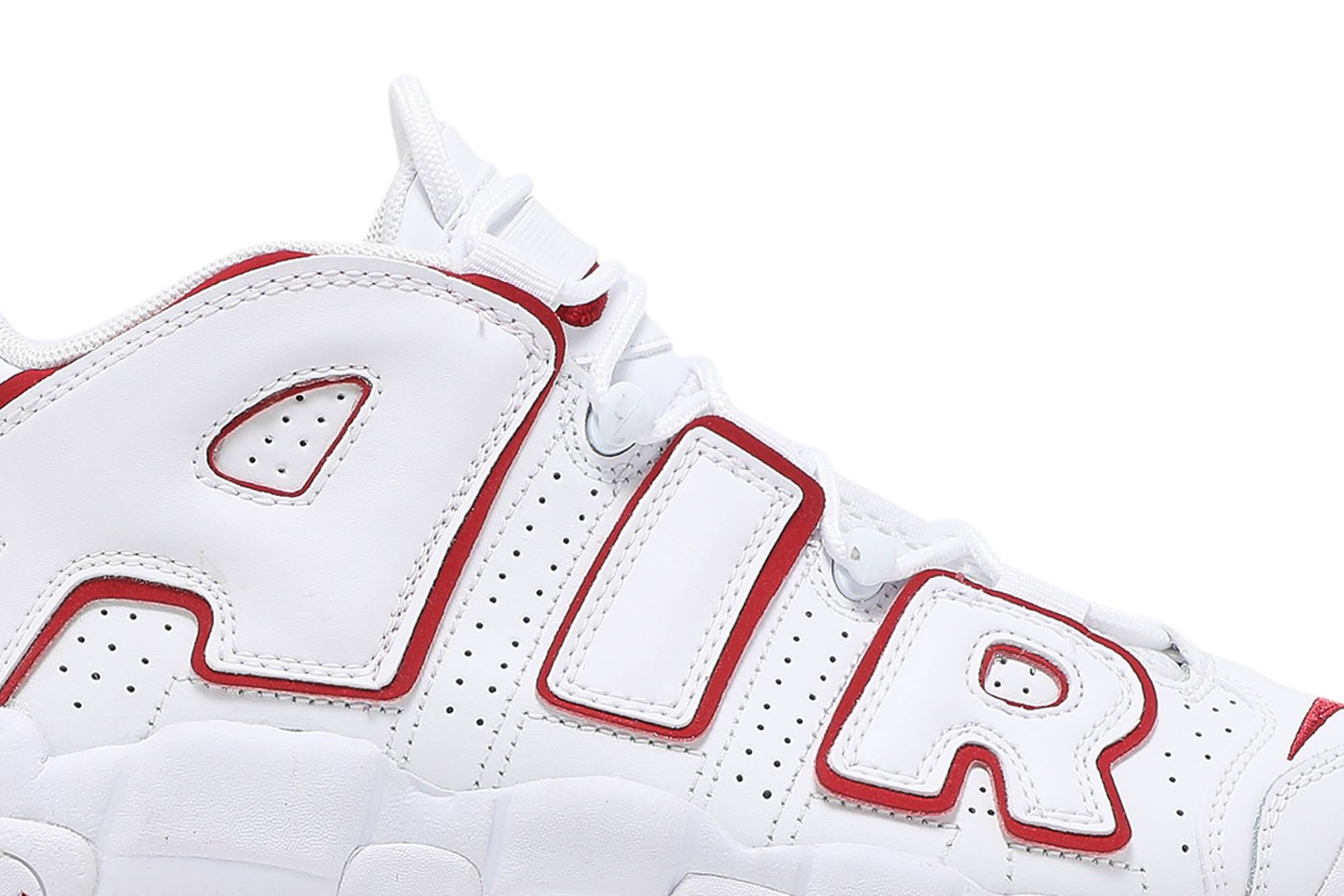 (Grade School) Nike Air More Uptempo 2021 White Varsity Red DJ5988-100 Nicesnk