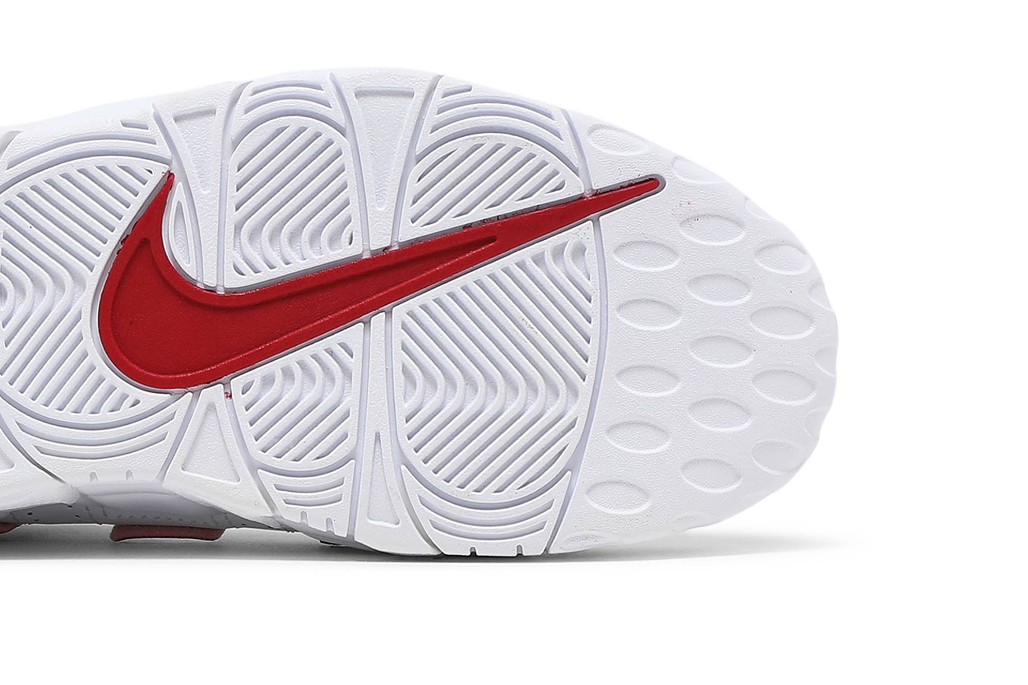 (Grade School) Nike Air More Uptempo 2021 White Varsity Red DJ5988-100 Nicesnk