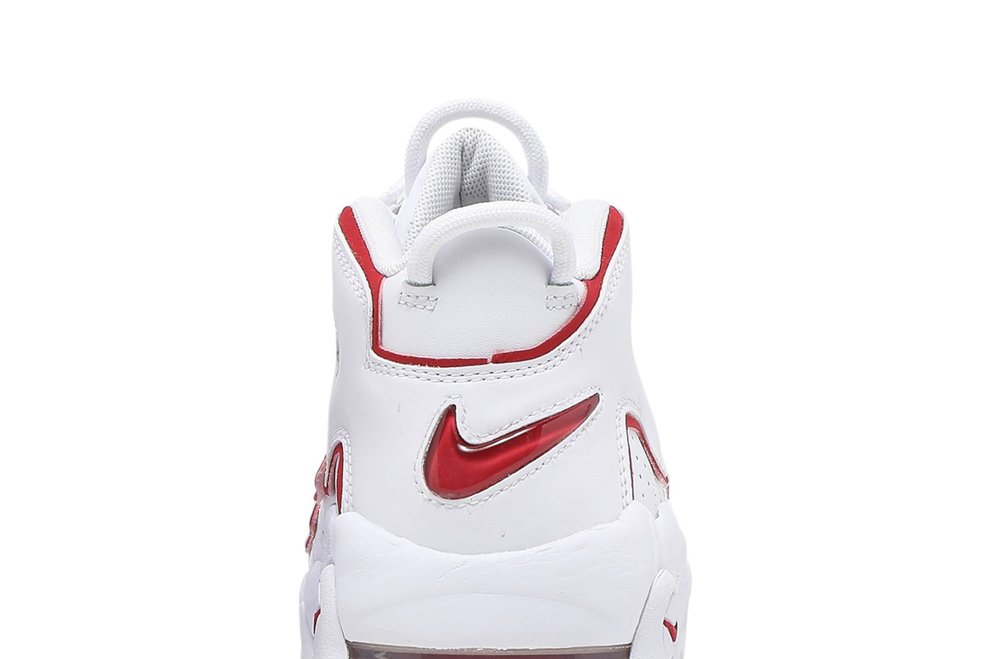 (Grade School) Nike Air More Uptempo 2021 White Varsity Red DJ5988-100 Nicesnk