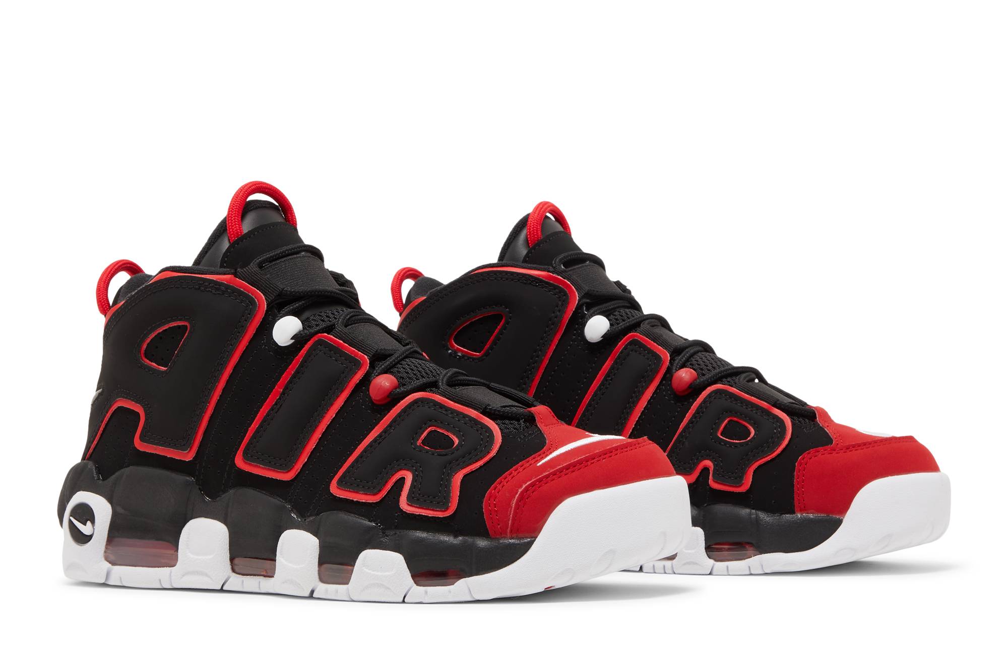 Nike Air More Uptempo 96 Red Toe FD0274-001 Nicesnk