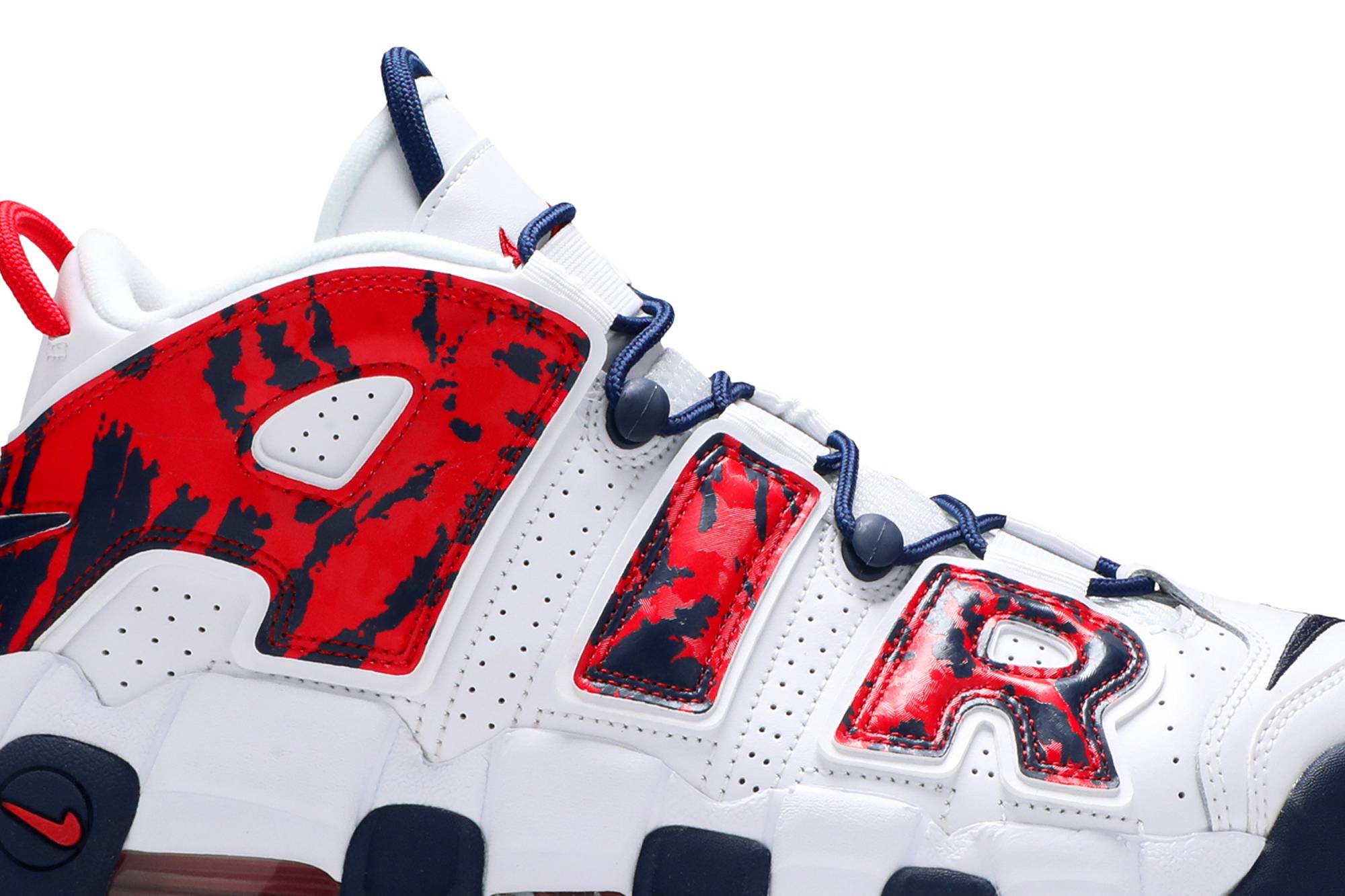 Nike Air More Uptempo Red Navy Camo CZ7877-100 Nicesnk